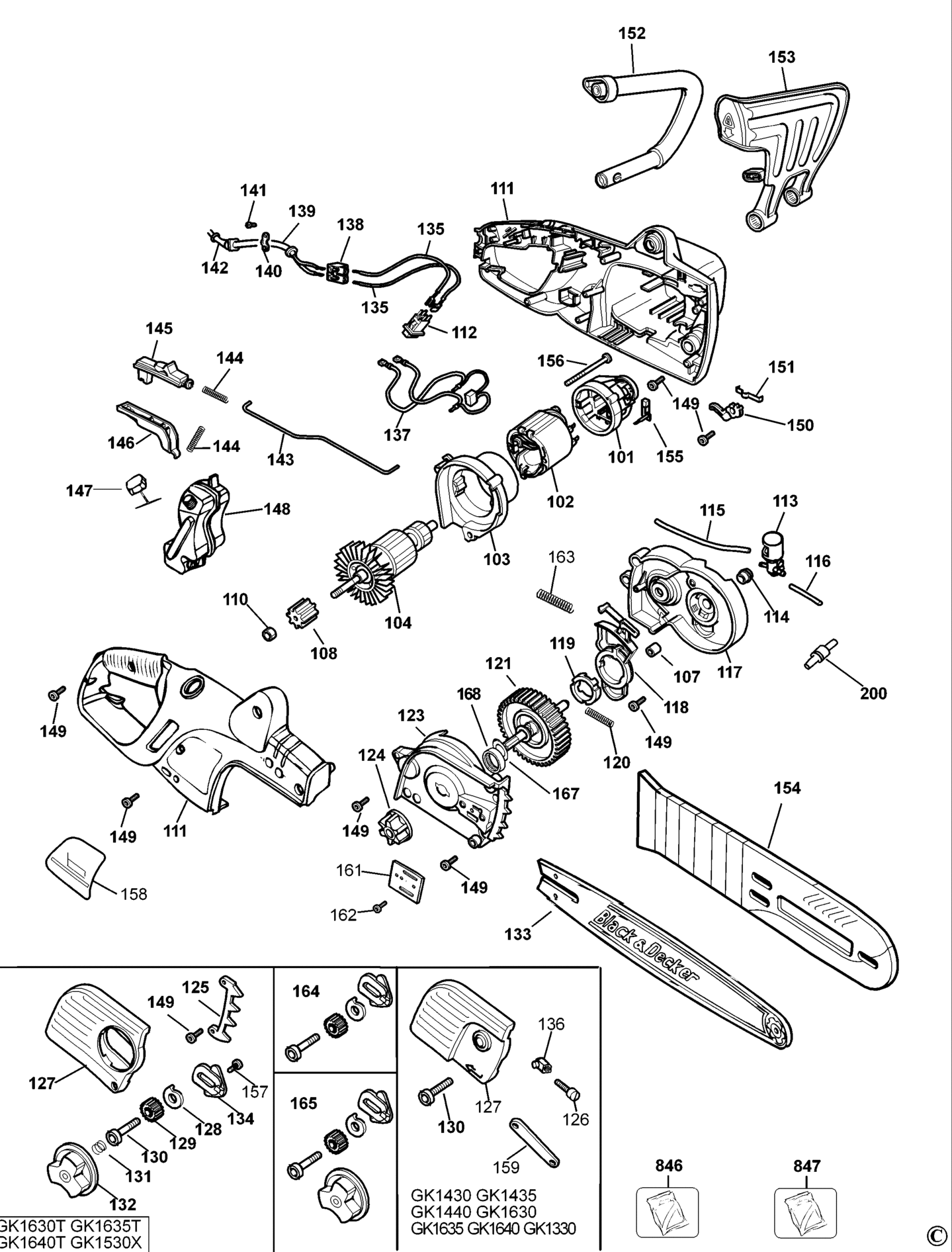 Black&Decker GK1330-QS TYPE 4 KETTENSGE XX96
