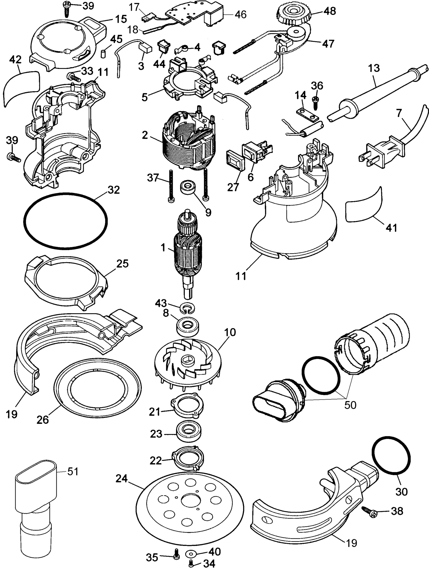 ES220E-QS TYPE 1 EKZENT.SCHLEIFER