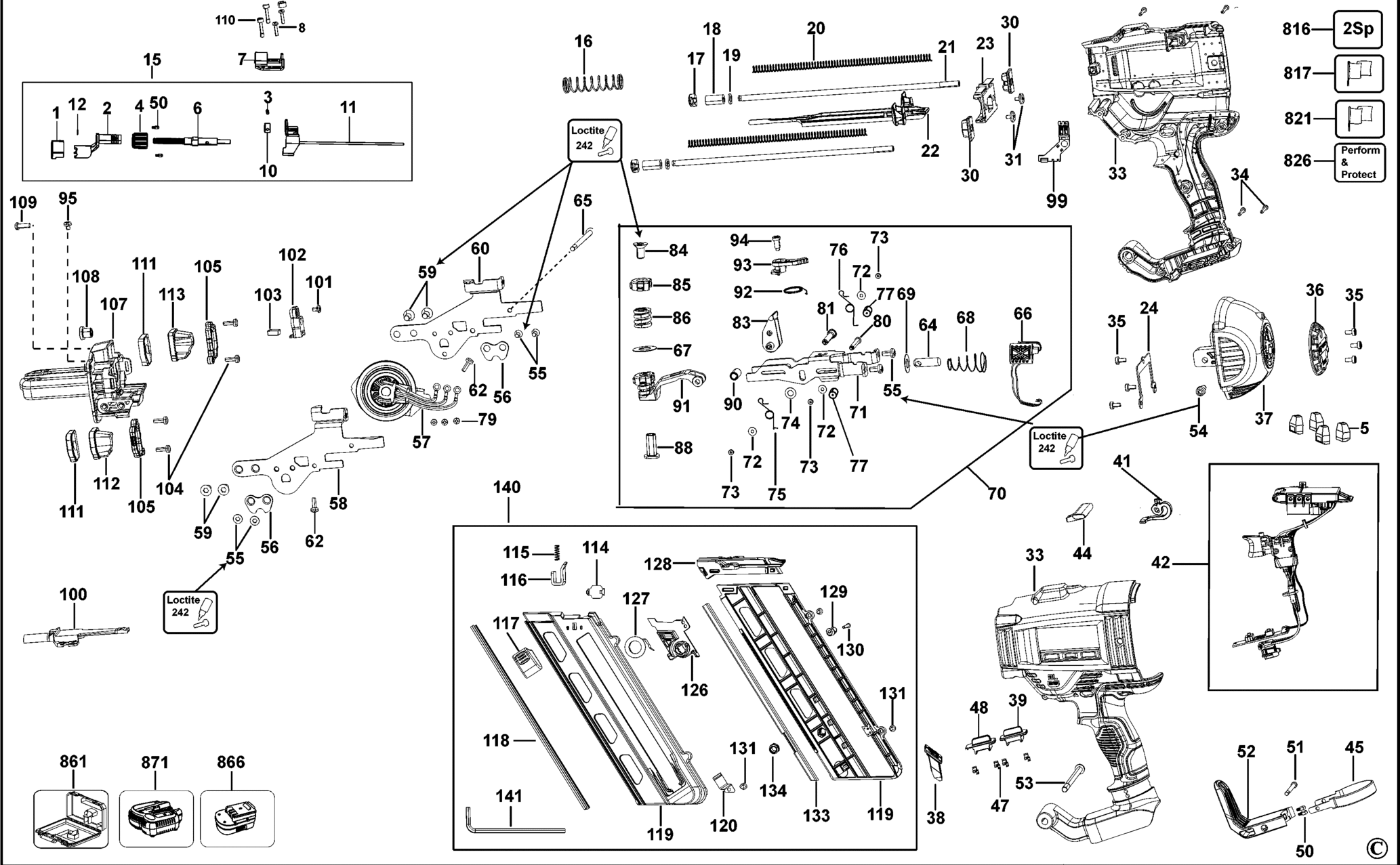 DCN695-QW TYPE 3 AKKU NAGLER