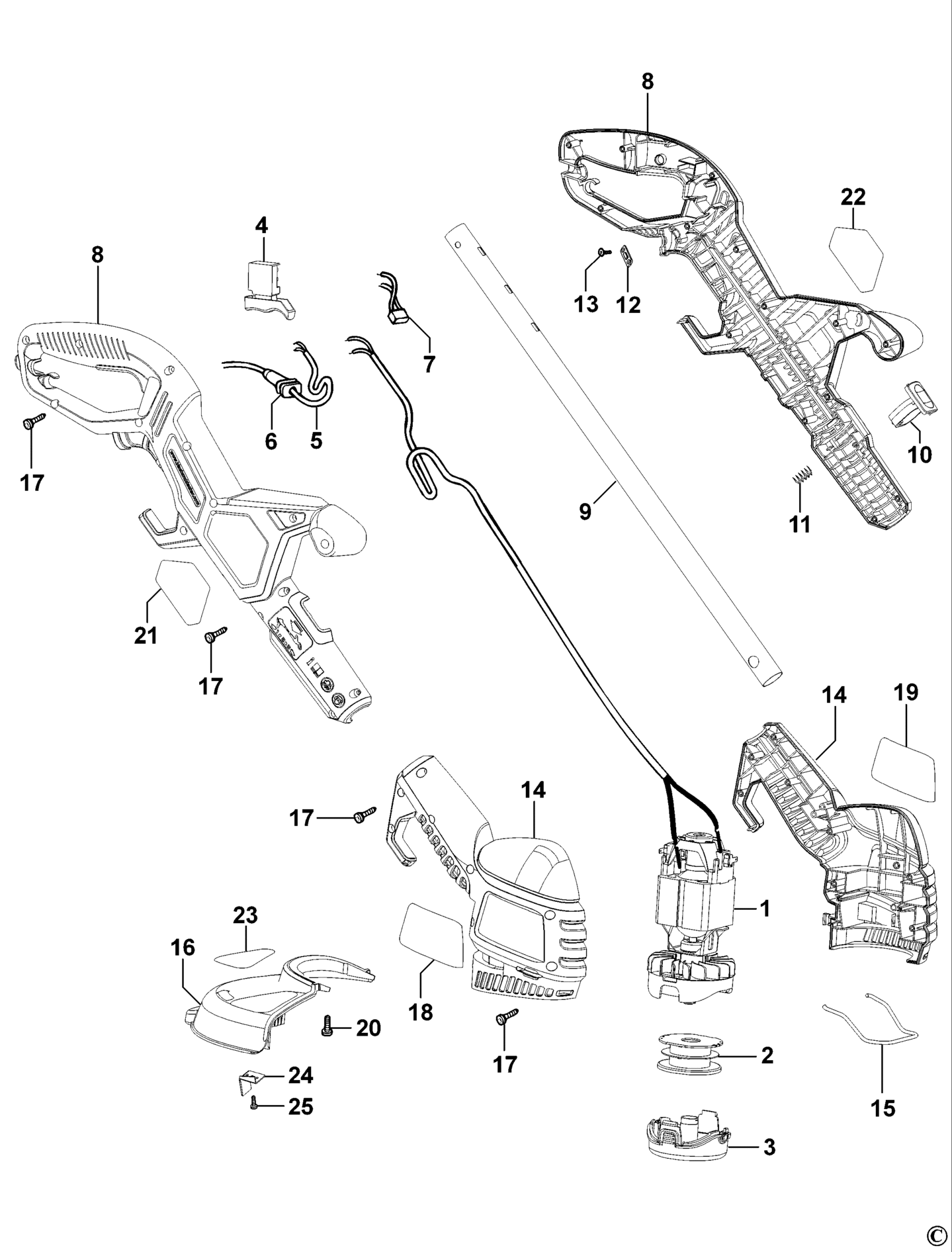 Black&Decker GL652-QS TYPE 1 RASENTRIMMER XX96