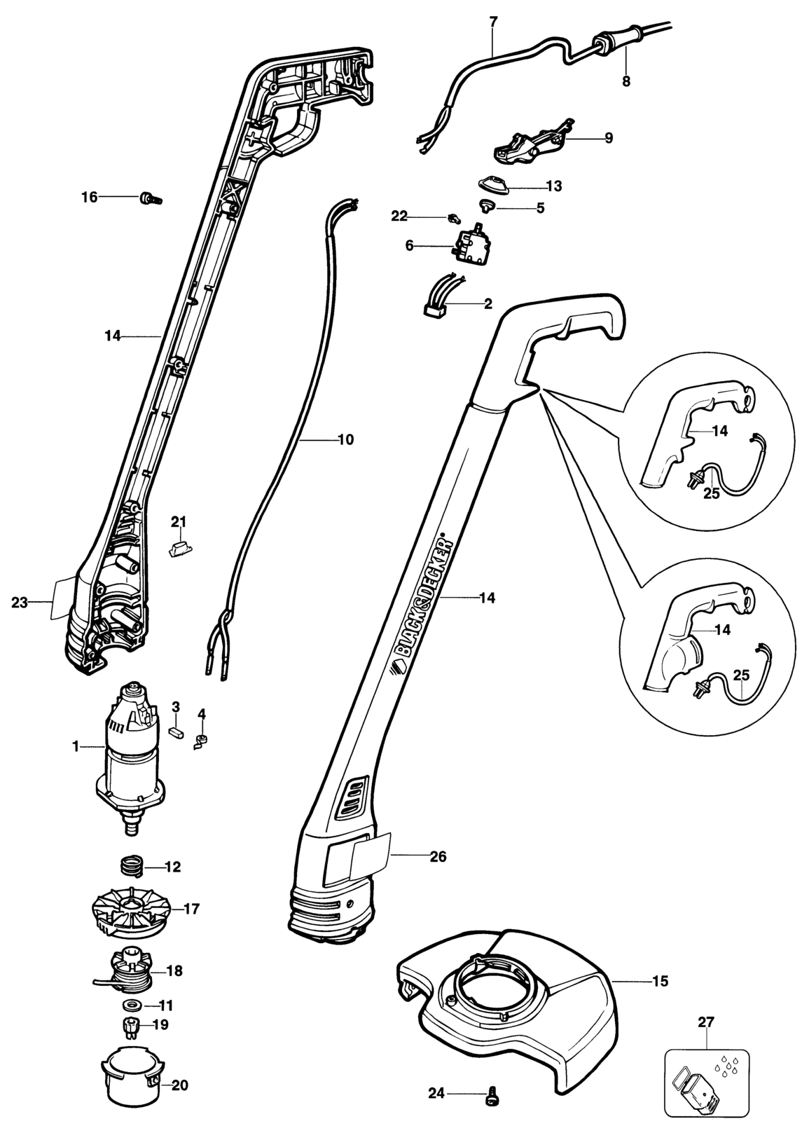 Hans Sauer GmbH Ersatzteile Black&Decker GL330DE TYPE H1E