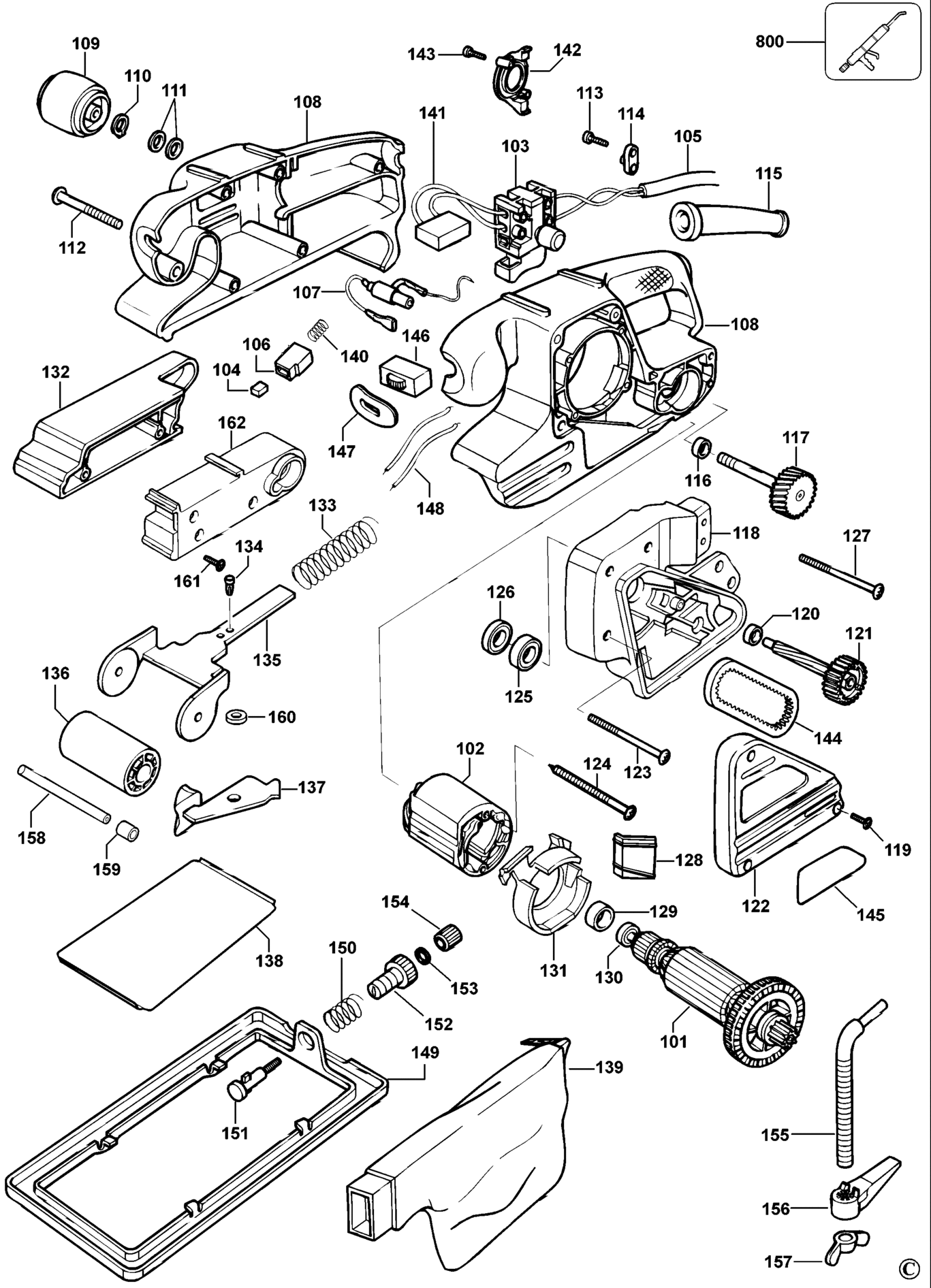 Black&Decker KA85EK-QS TYPE 2 BANDSCHLEIFER XX96