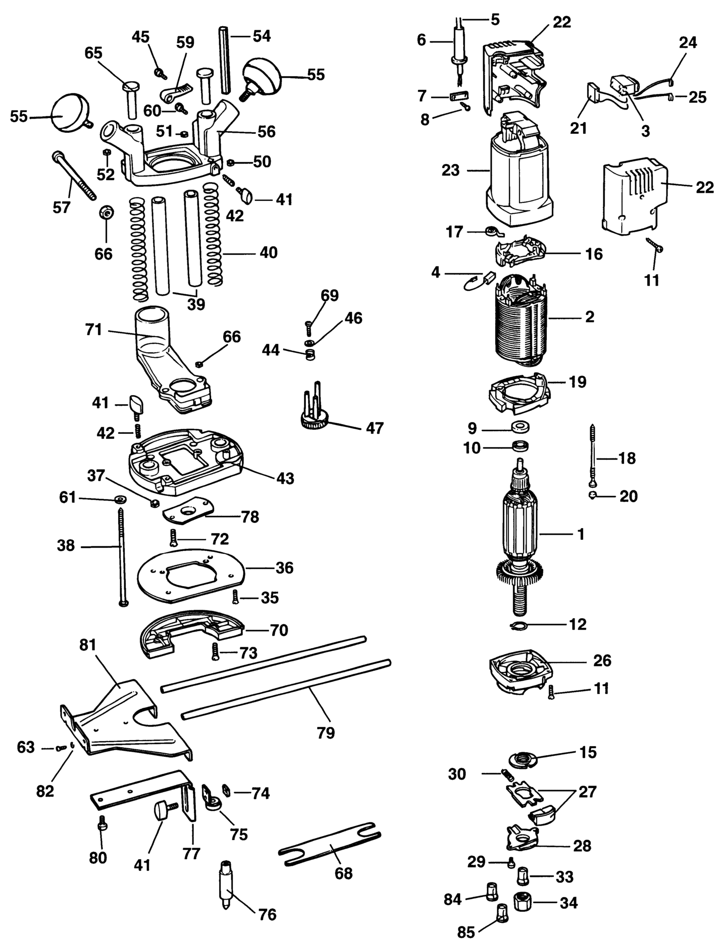 FUBESK 7-teiliges Spulen-Ersatzset Für Black And Decker Rasentrimmer GL7033, GL8033, GL9035 – Mit 6 Schnüren & 1 Abdeckung