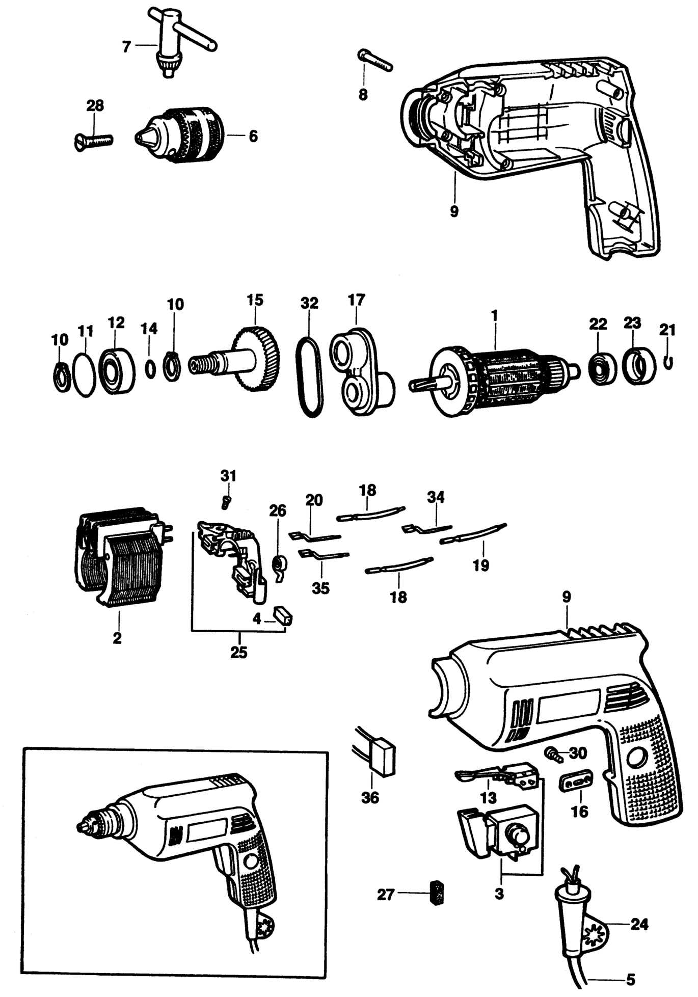 Black&Decker P1179-DE TYPE 1 BOHRER XX96