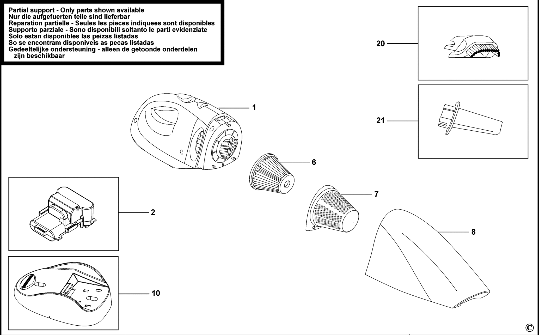 Black&Decker CV1205-QW TYPE H2 STAUBSAUGER XX96