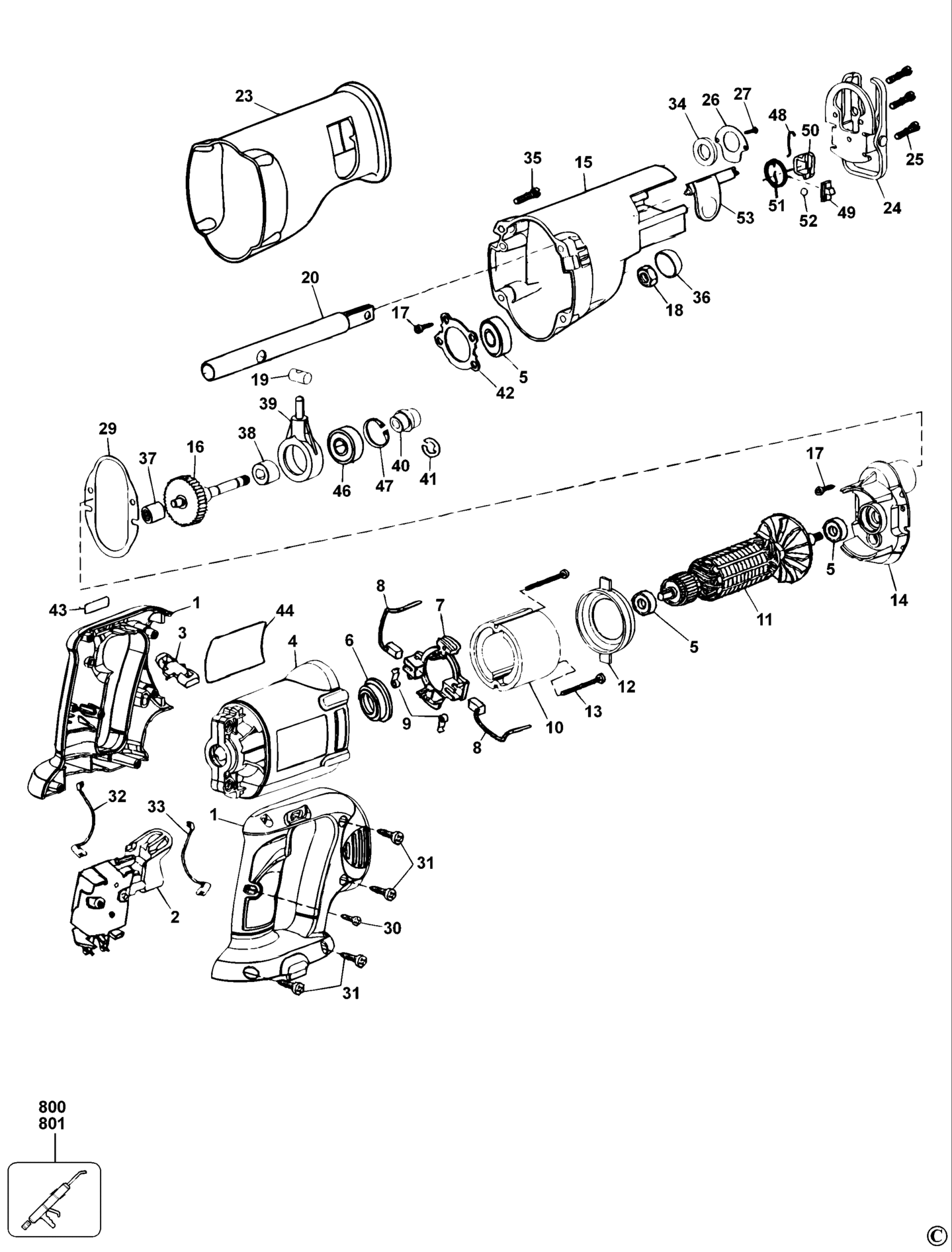 Berner, BTI BTI-RS18V-QW TYPE 1 RECIPROCATING SAW