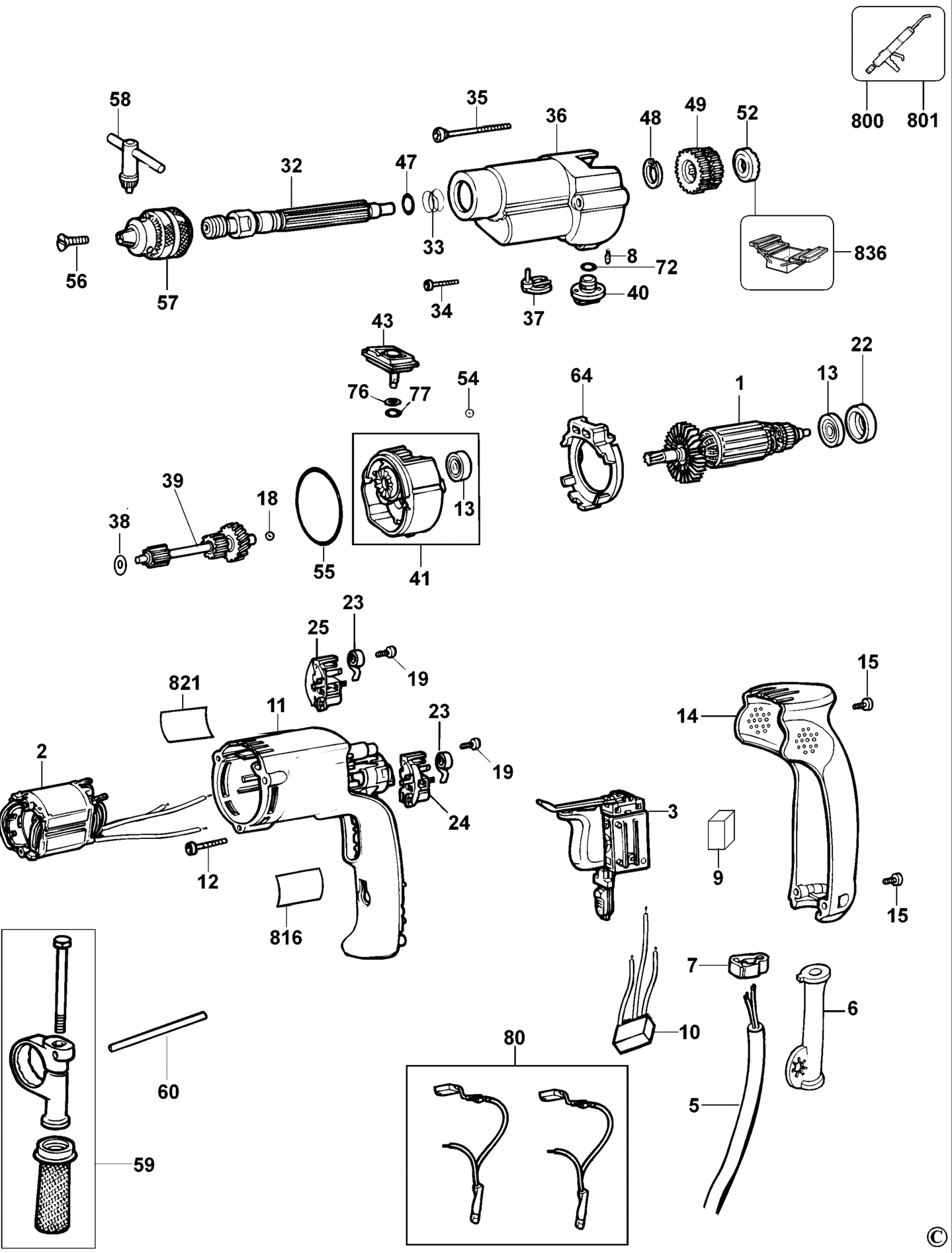 DeWalt D21720-QS TYPE 1 BOHRHAMMER