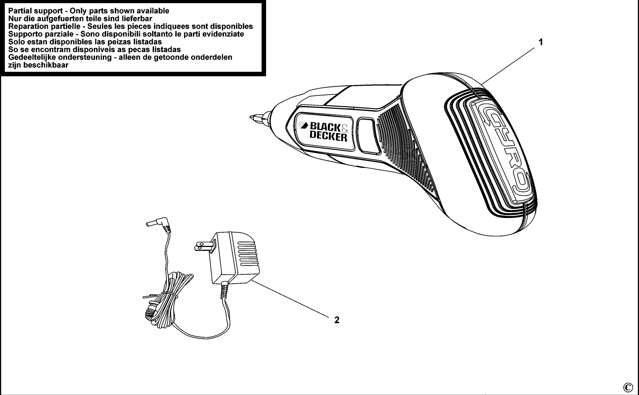 Black&Decker BDCS36G-QW TYPE 1 SCHRAUBENDREHER XX96
