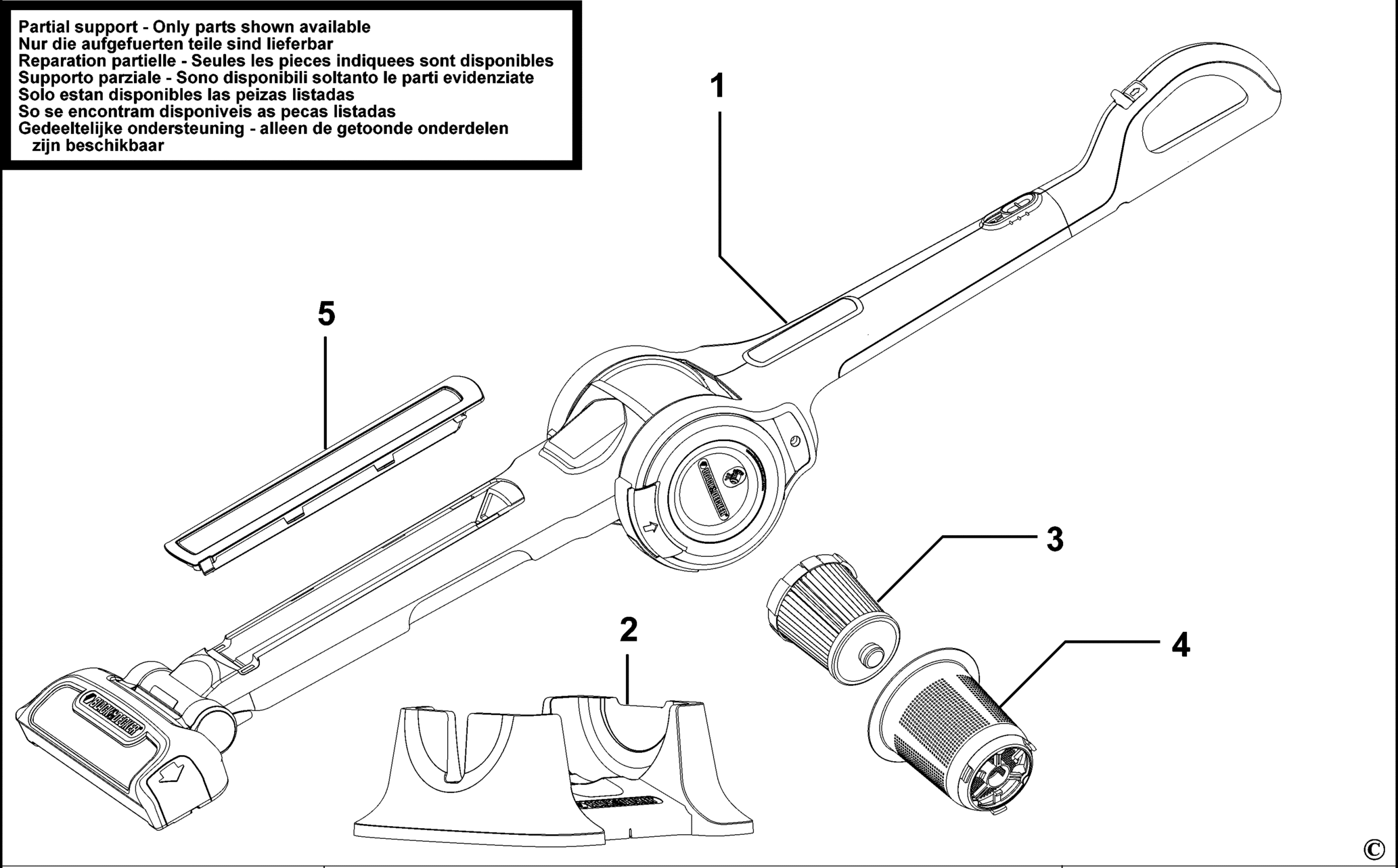 Black&Decker FV1205N-QW TYPE H1 HANDSTAUBSAUGER XX96