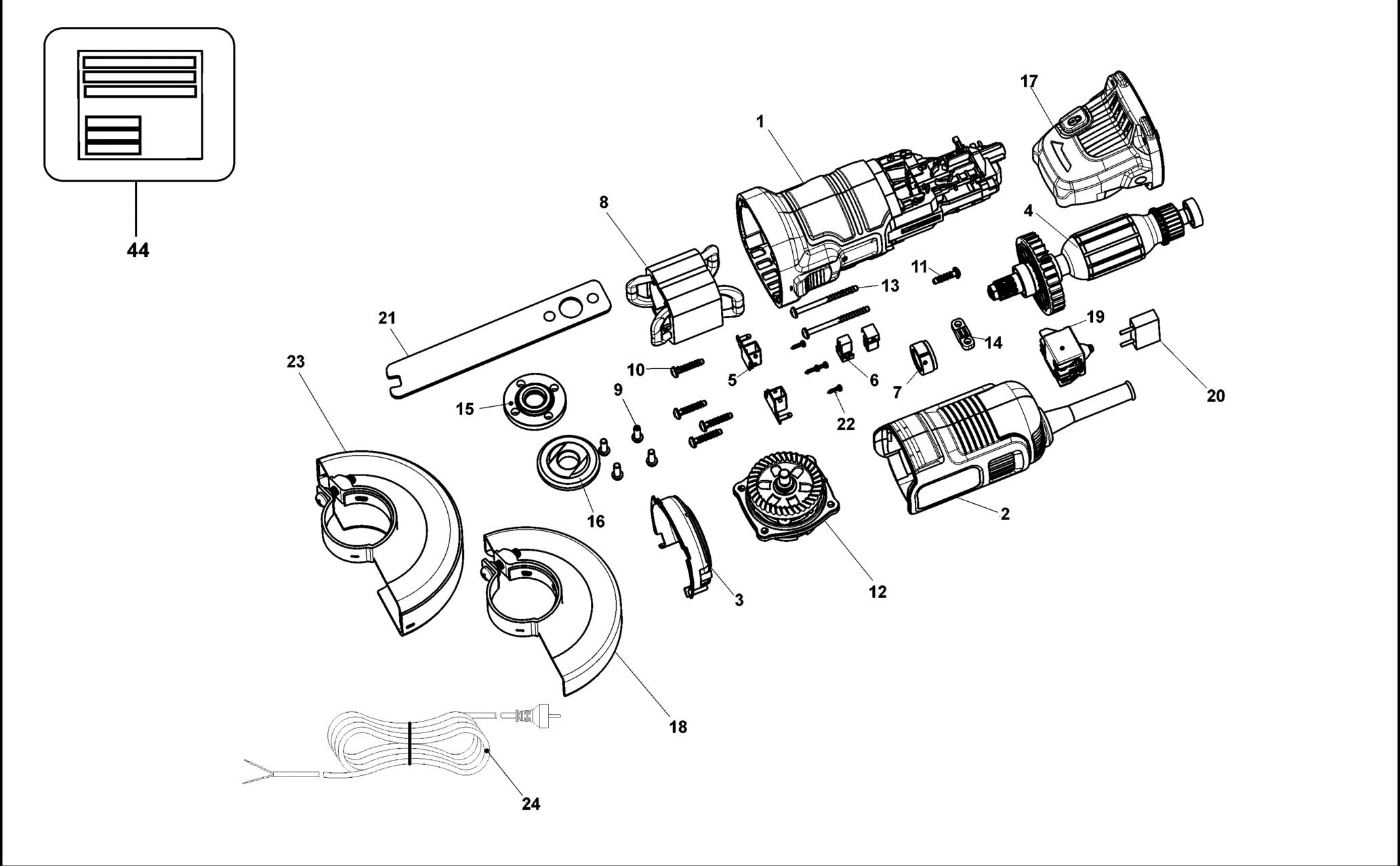 Black&Decker BDAG710-QS TYPE 1 WINKELSCHLEIFER XX96