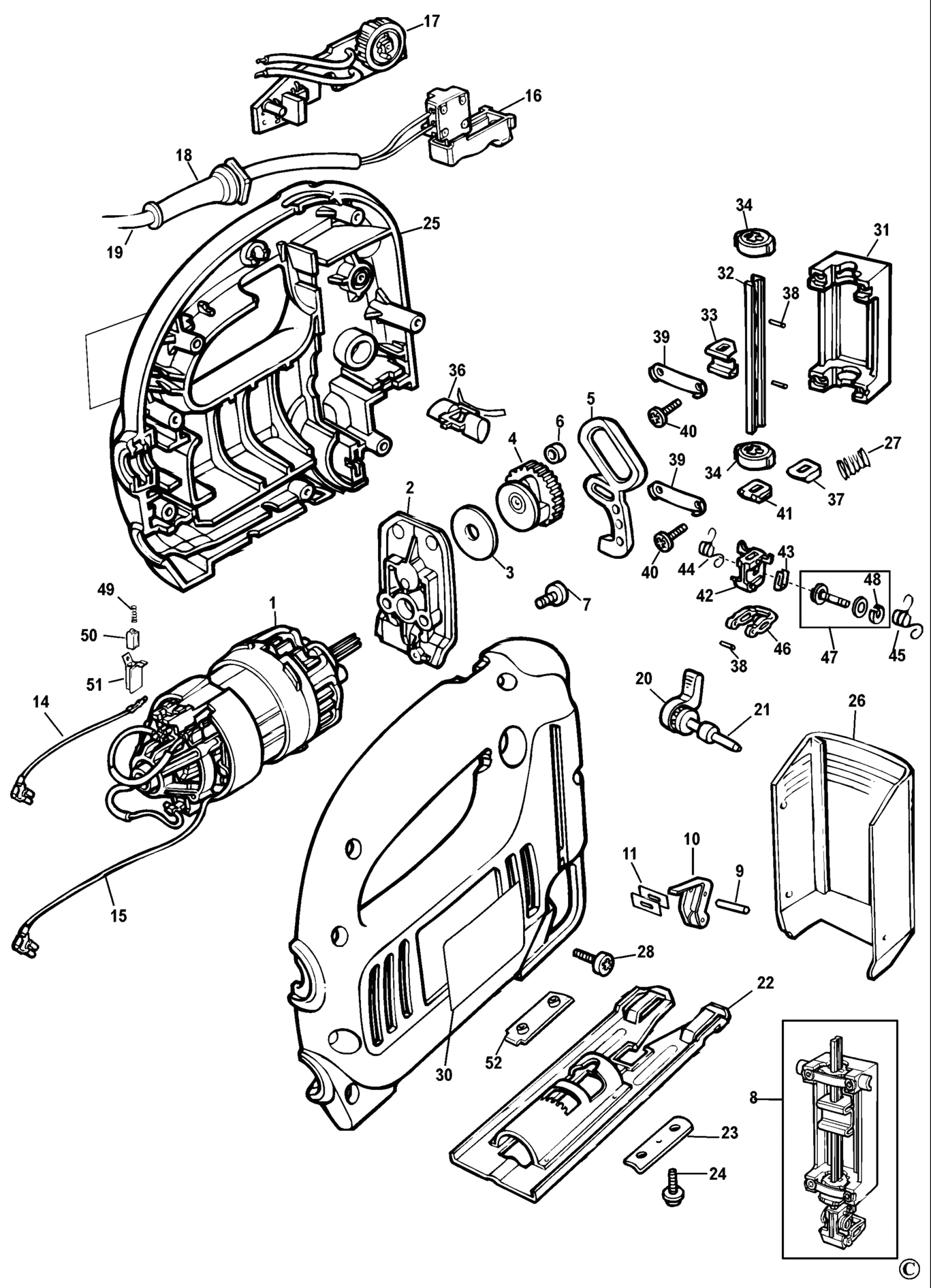 Hans Sauer Gmbh Ersatzteile Black Decker Qs Type Stichsge Xx