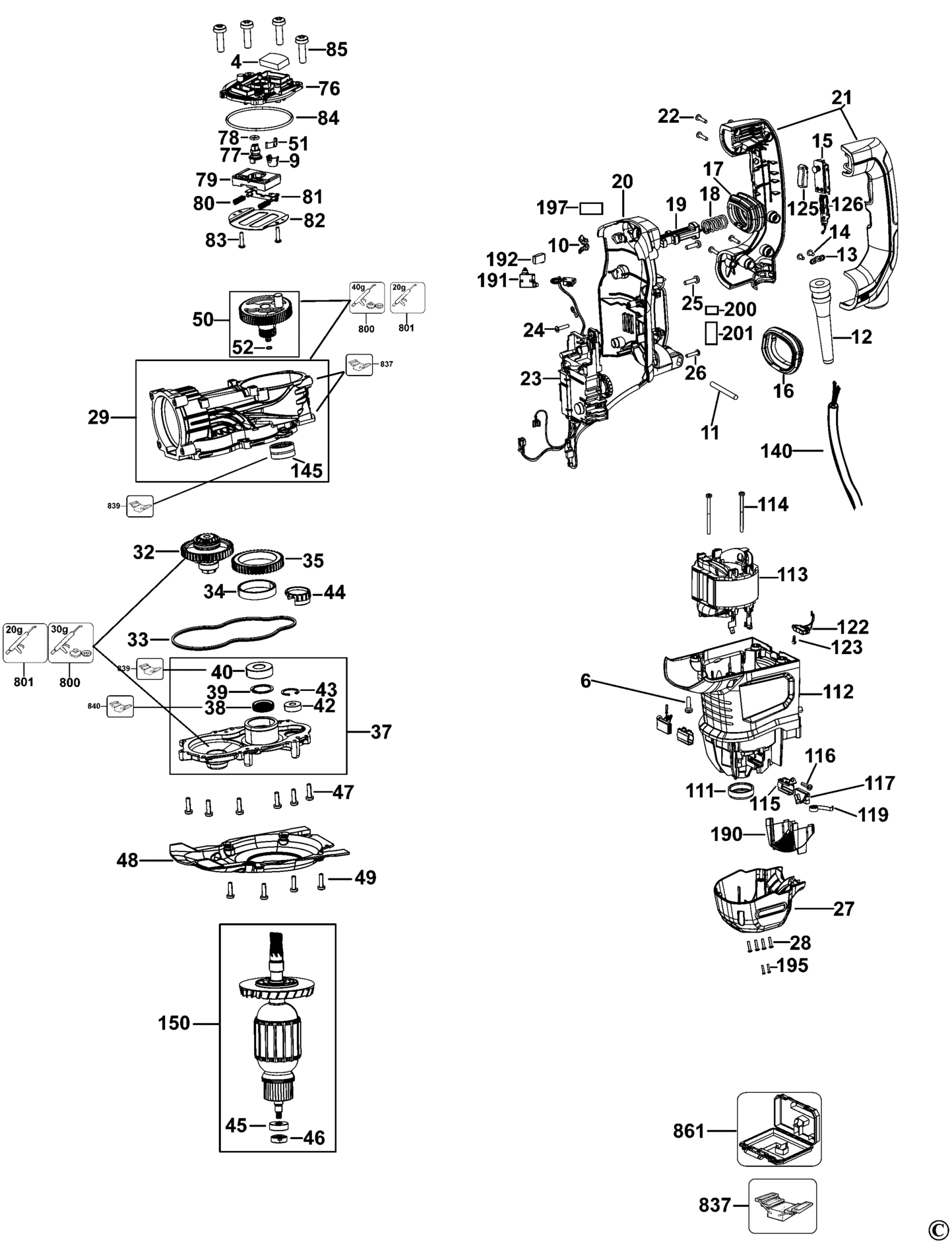 Berner, BTI 342985-QS TYPE 1 DREHHAMMER