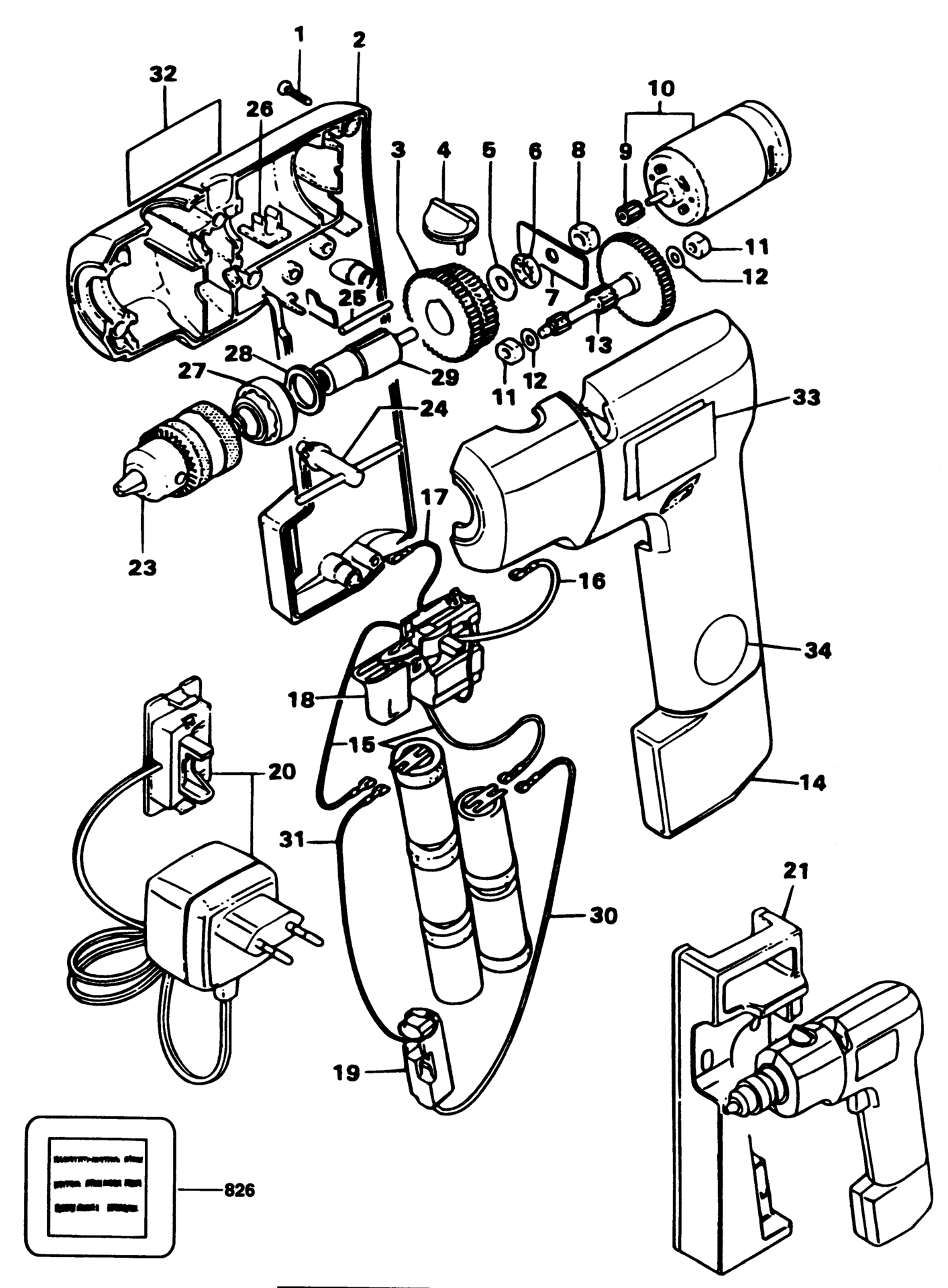 Black&Decker BD512R-XJ TYPE 1 AKKU-BOHRMASCHINE XX96