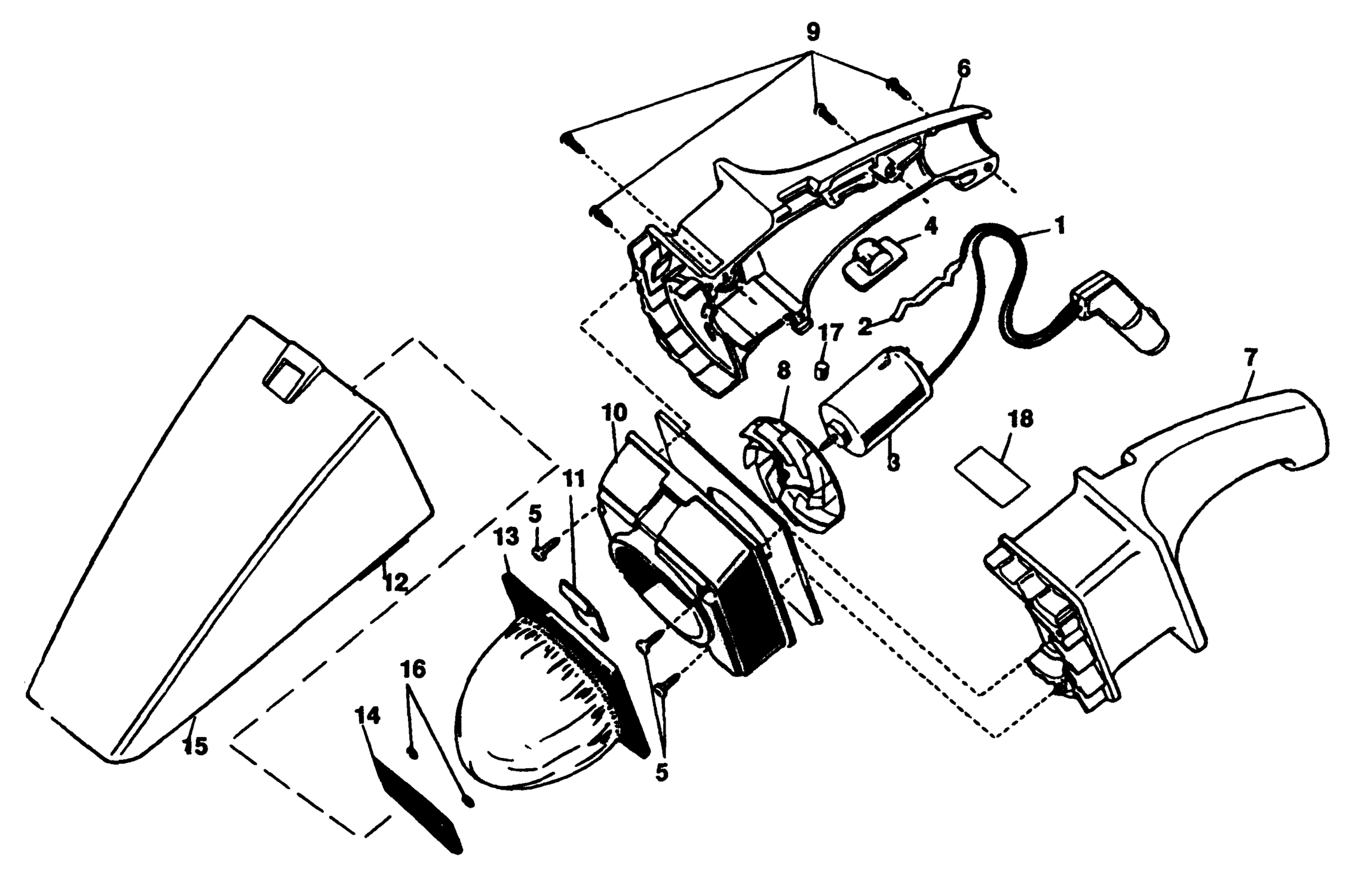 Black&Decker 9509-XJ TYPE 1 DE-CAR VACUUM XX96