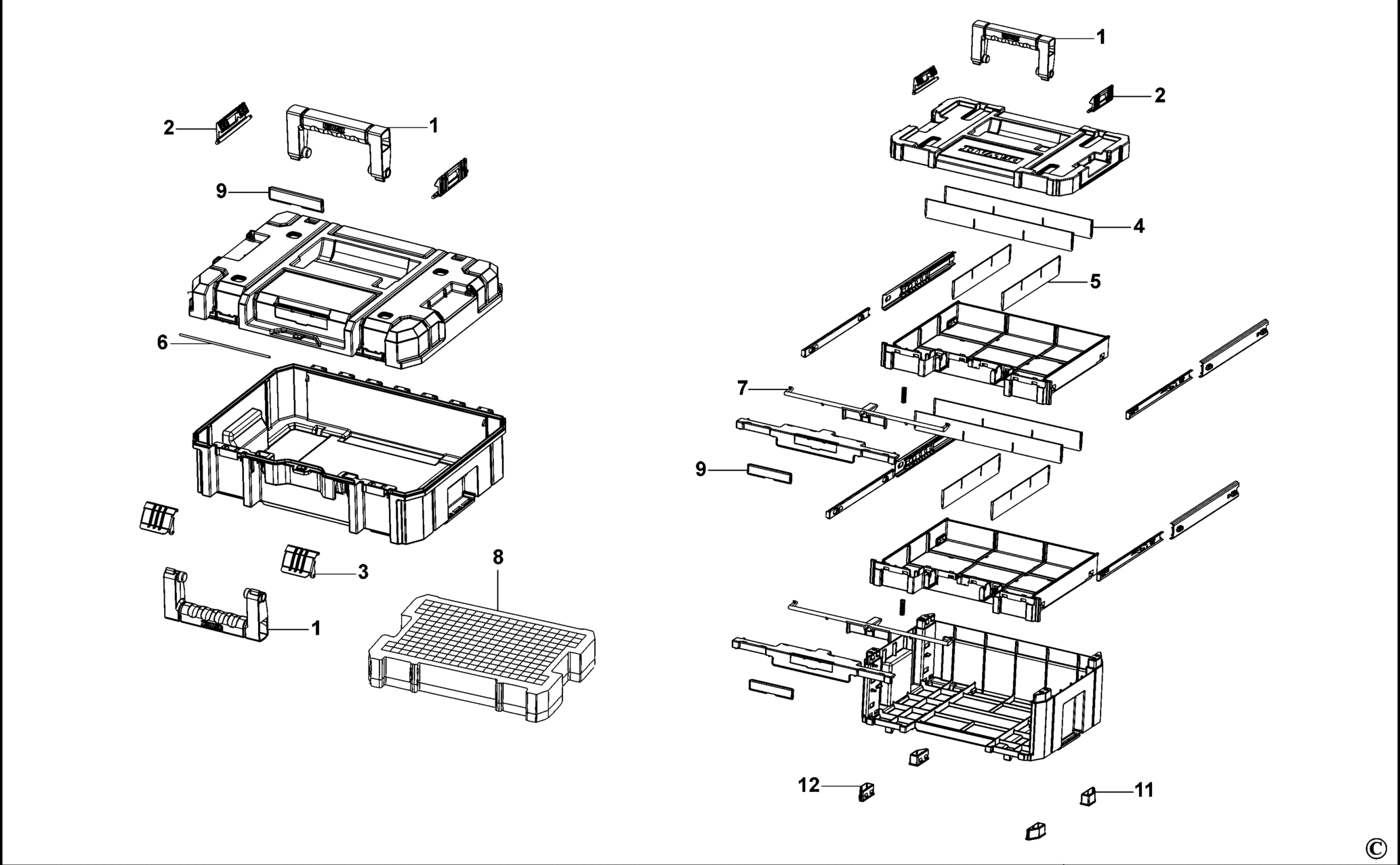 DWST1-70702-XJ TYPE 1 WERKZEUGBOX