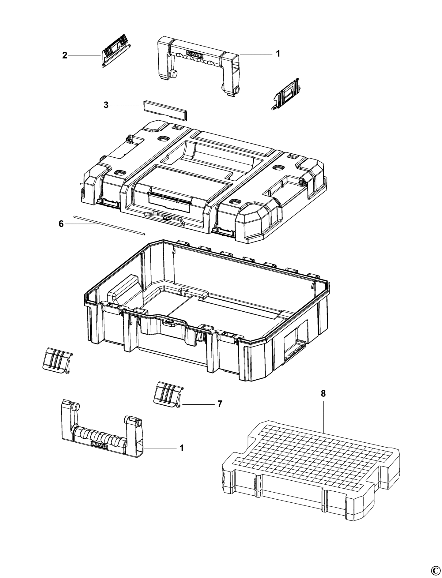 DWST1-70703-XJ TYPE 1 WERKZEUGBOX