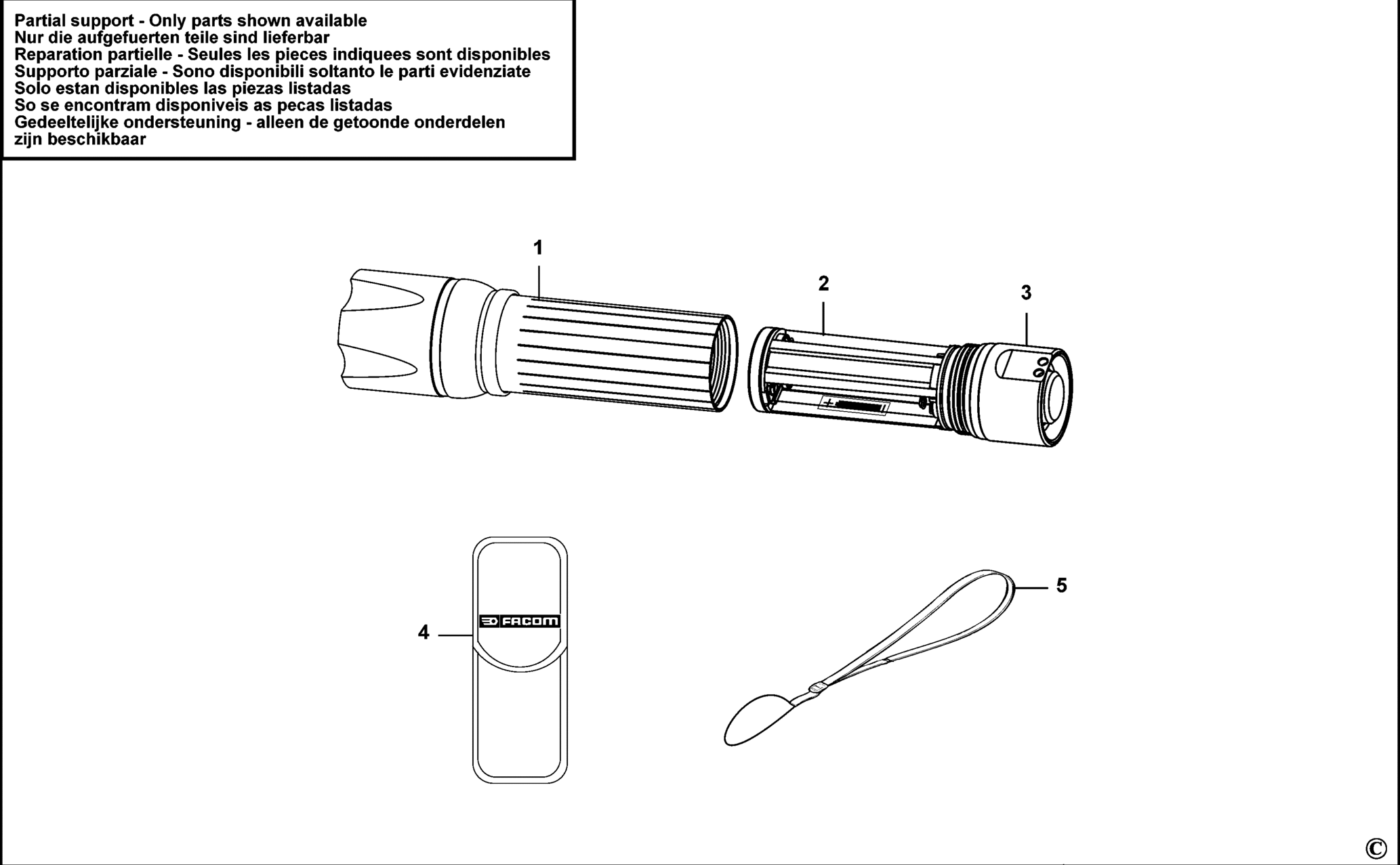 Facom 779.UVT-XJ TYPE 1 SCHNURLOS-FACKEL