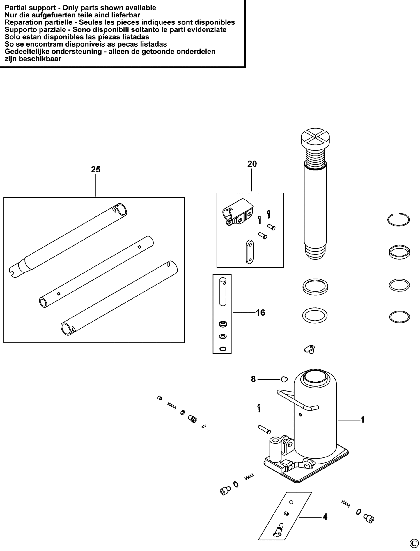 2 Stück Hydraulische Wagenheber Räder - Ersatzräder Für Wagenheber Stahl Vorderräder