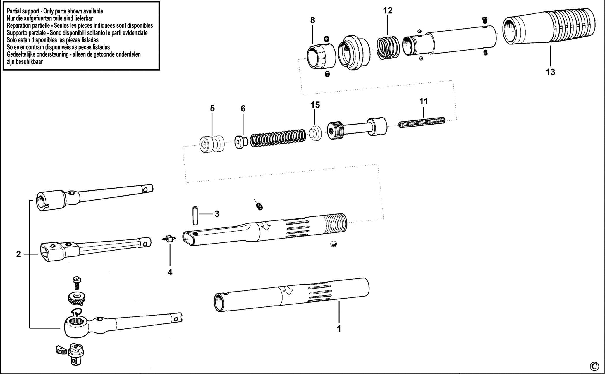 FACOM Gemischter Schlüssel Clict Expert 17 Mm – Robuster Ringschlüssel, E113309