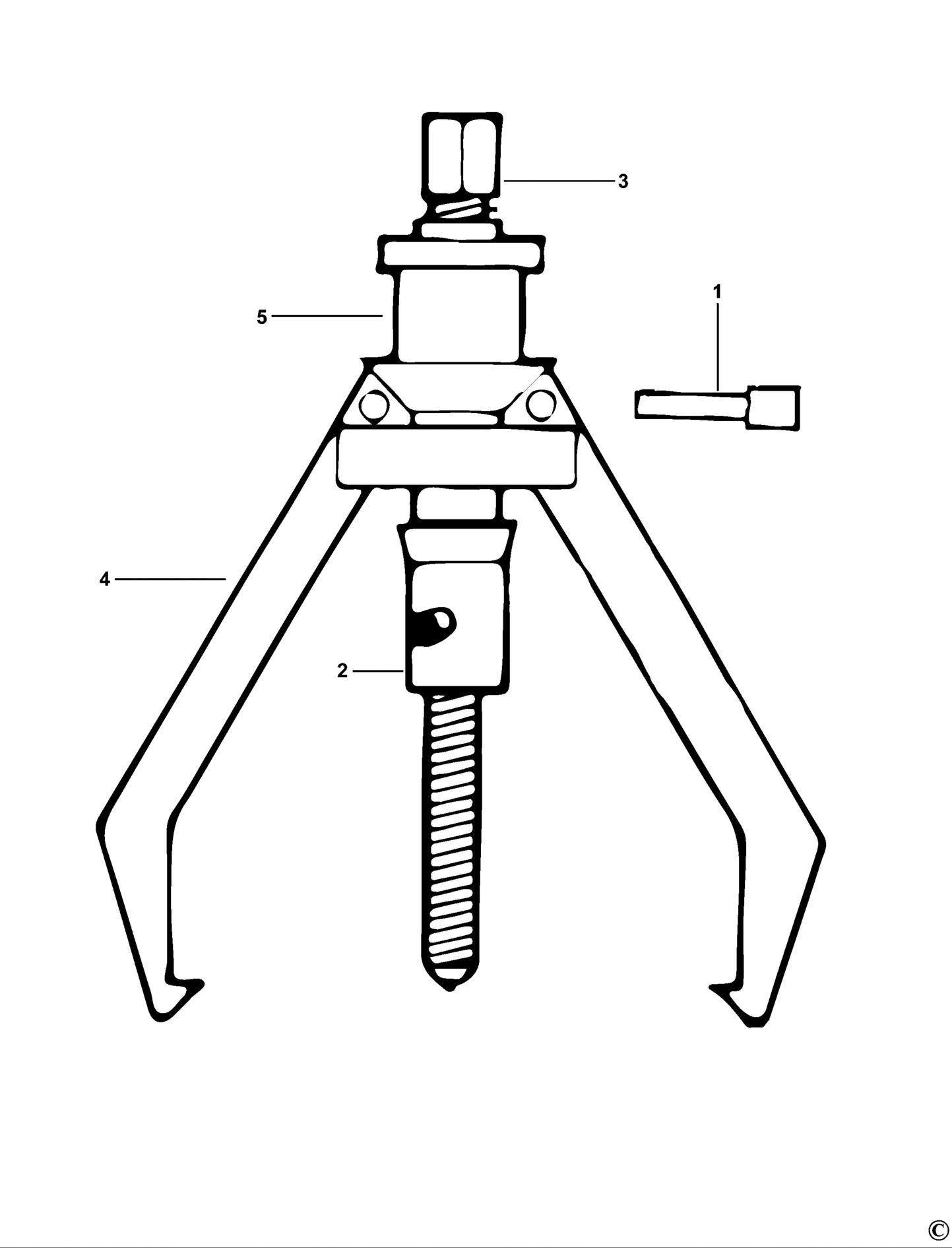 Facom U.320H-XJ TYPE 1 HYDRAULISCHE ABZIEHER