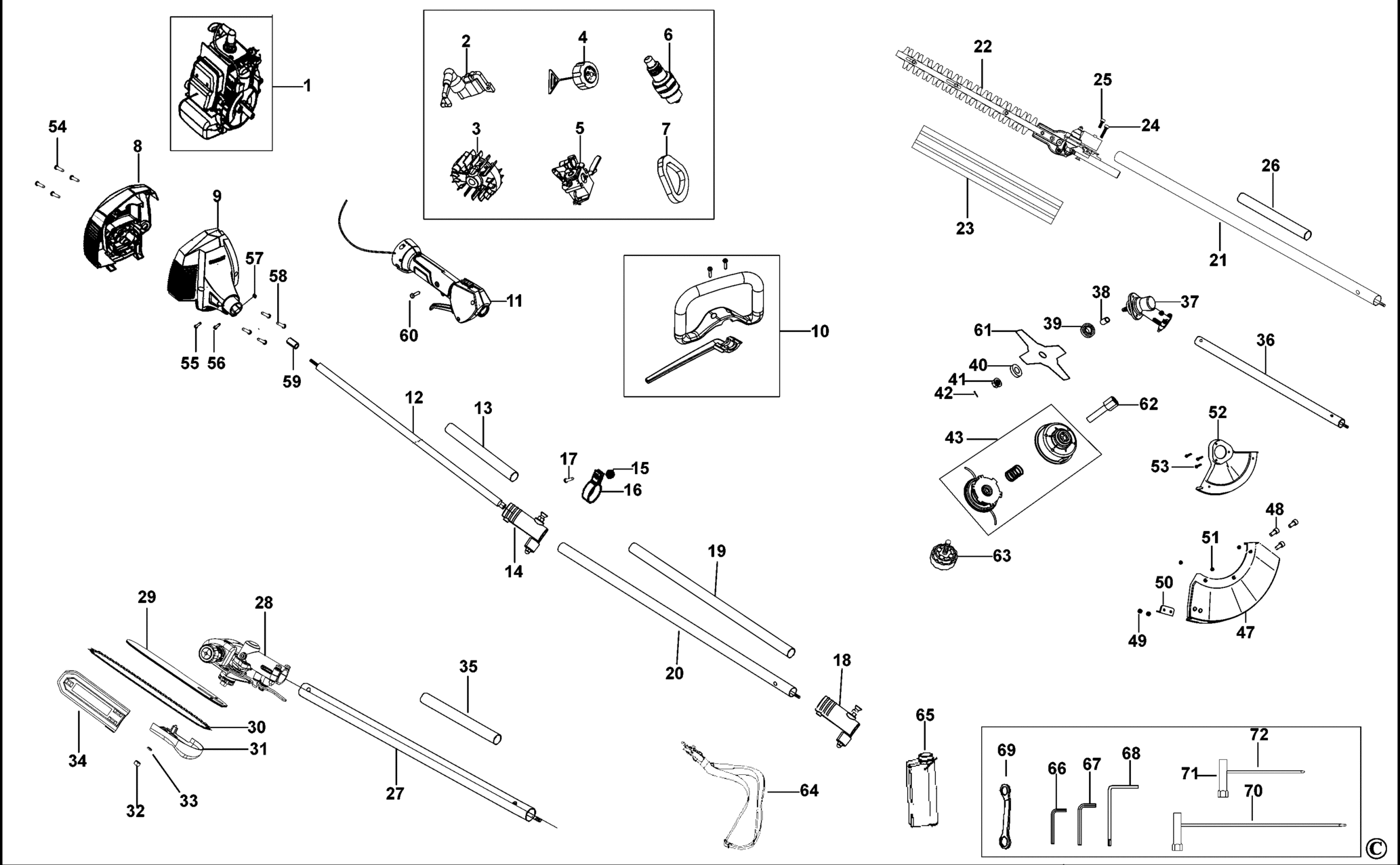 Stanley (FATMAX) STR-4IN1-XJ TYPE 1 BENZIN-TRIMMER