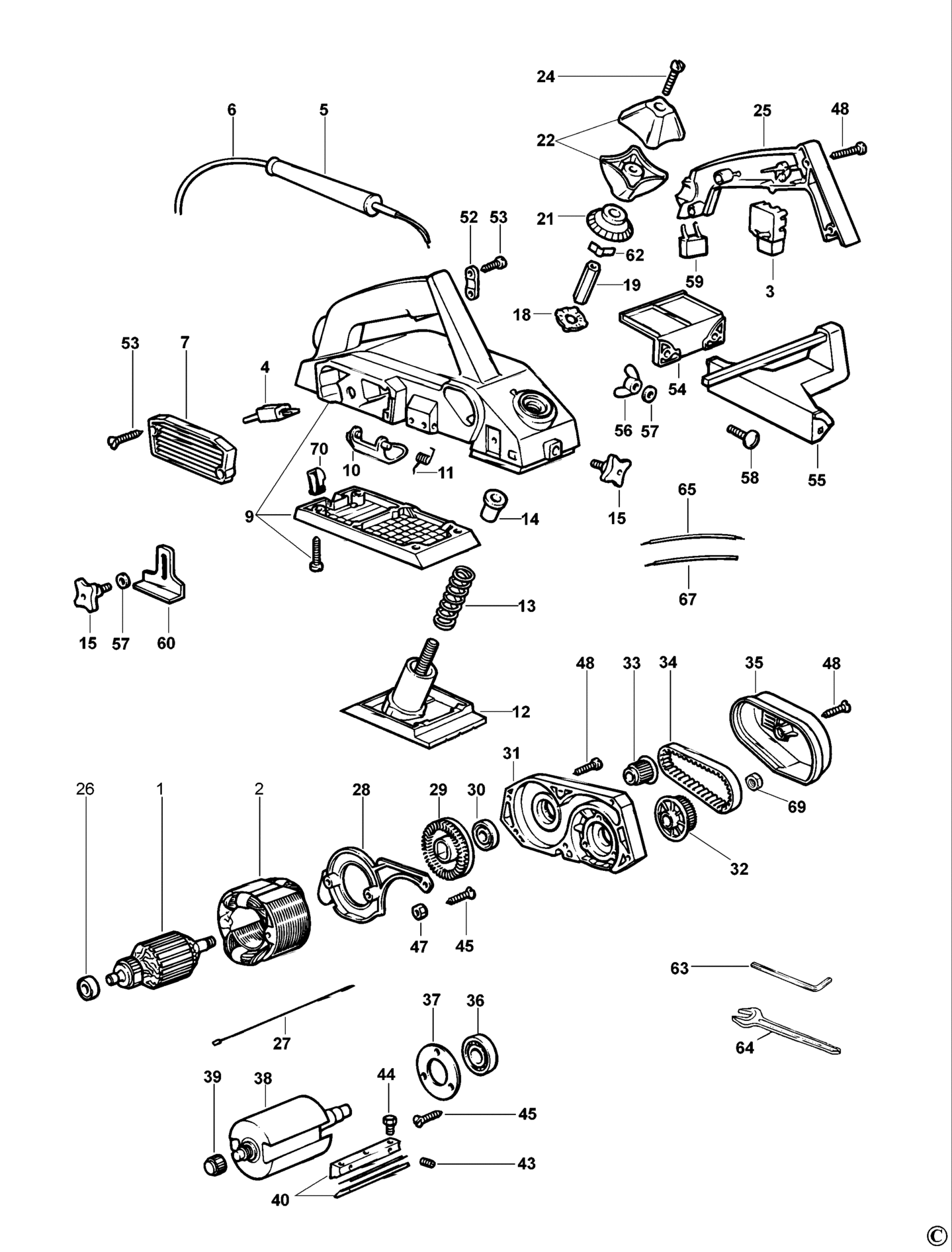 Würth EH850-XJ TYPE 2 HOBELMASCHINE