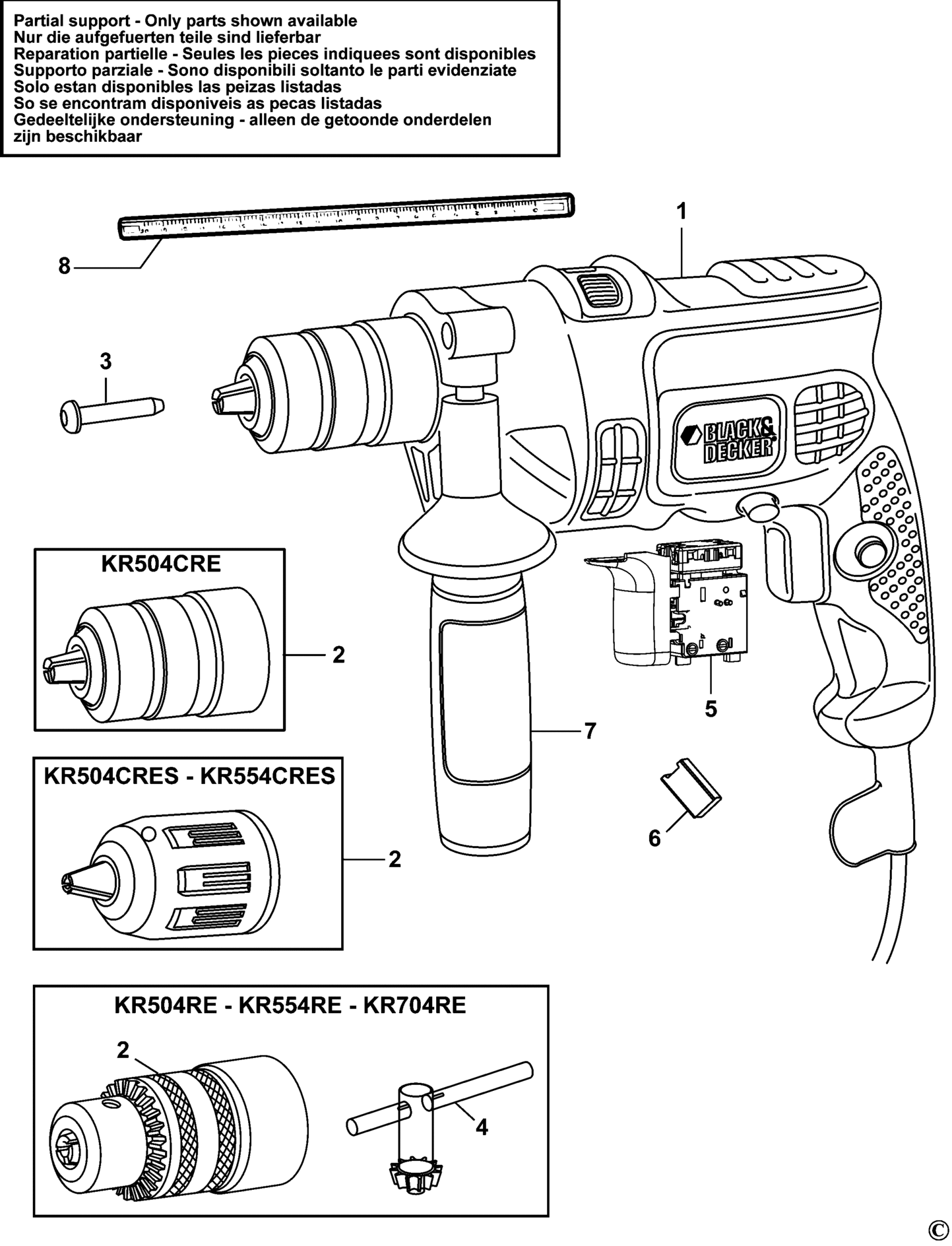 Black&Decker KR504CRES-XK TYPE 2 BOHRHAMMER XX96