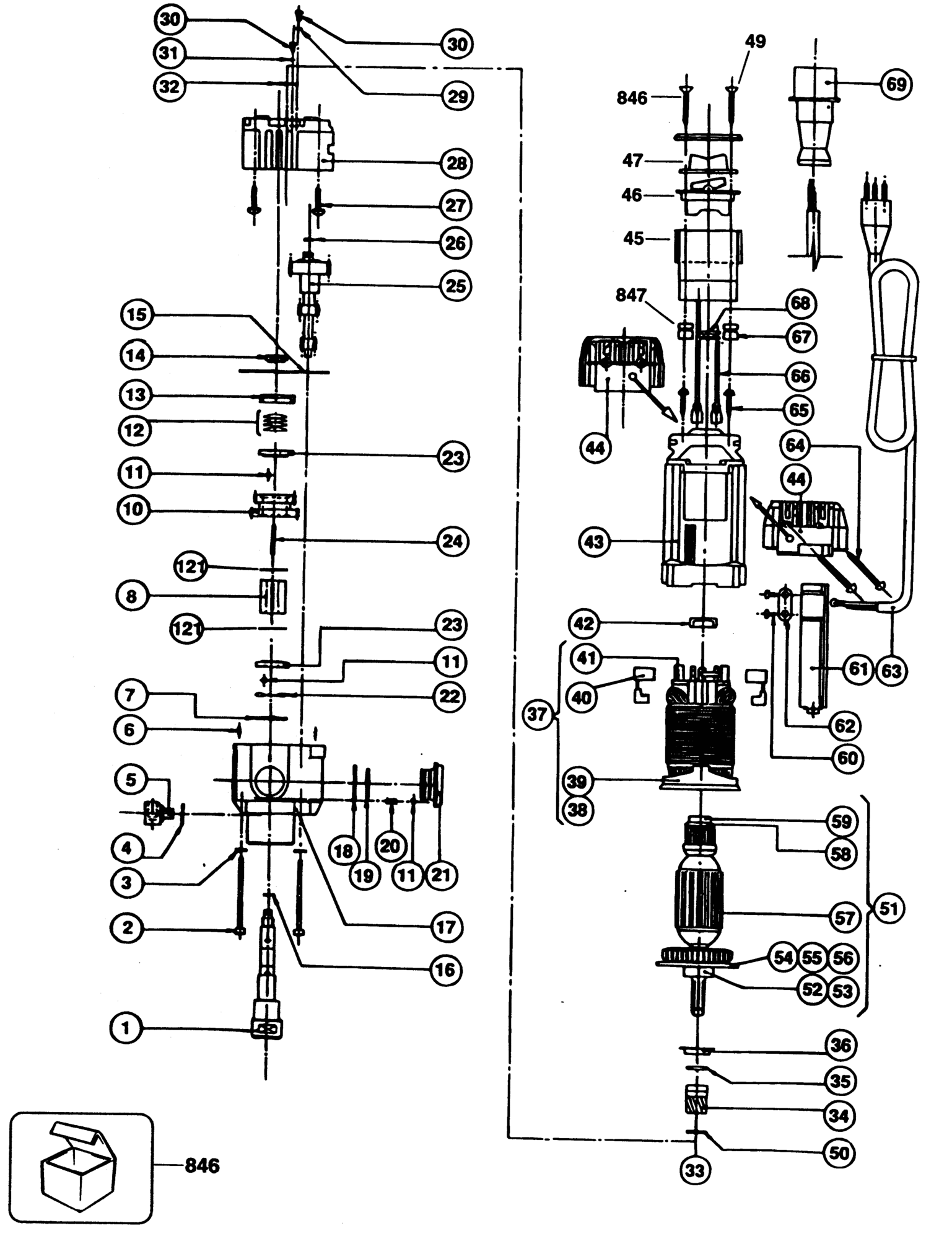 Black&Decker P1804L-XJ TYPE 1 KERNBOHRER XX96