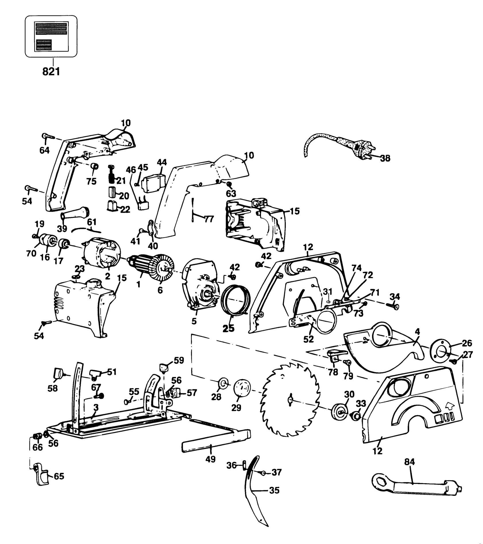Black&Decker PL40-XJ TYPE 1 KREISSGE XX96