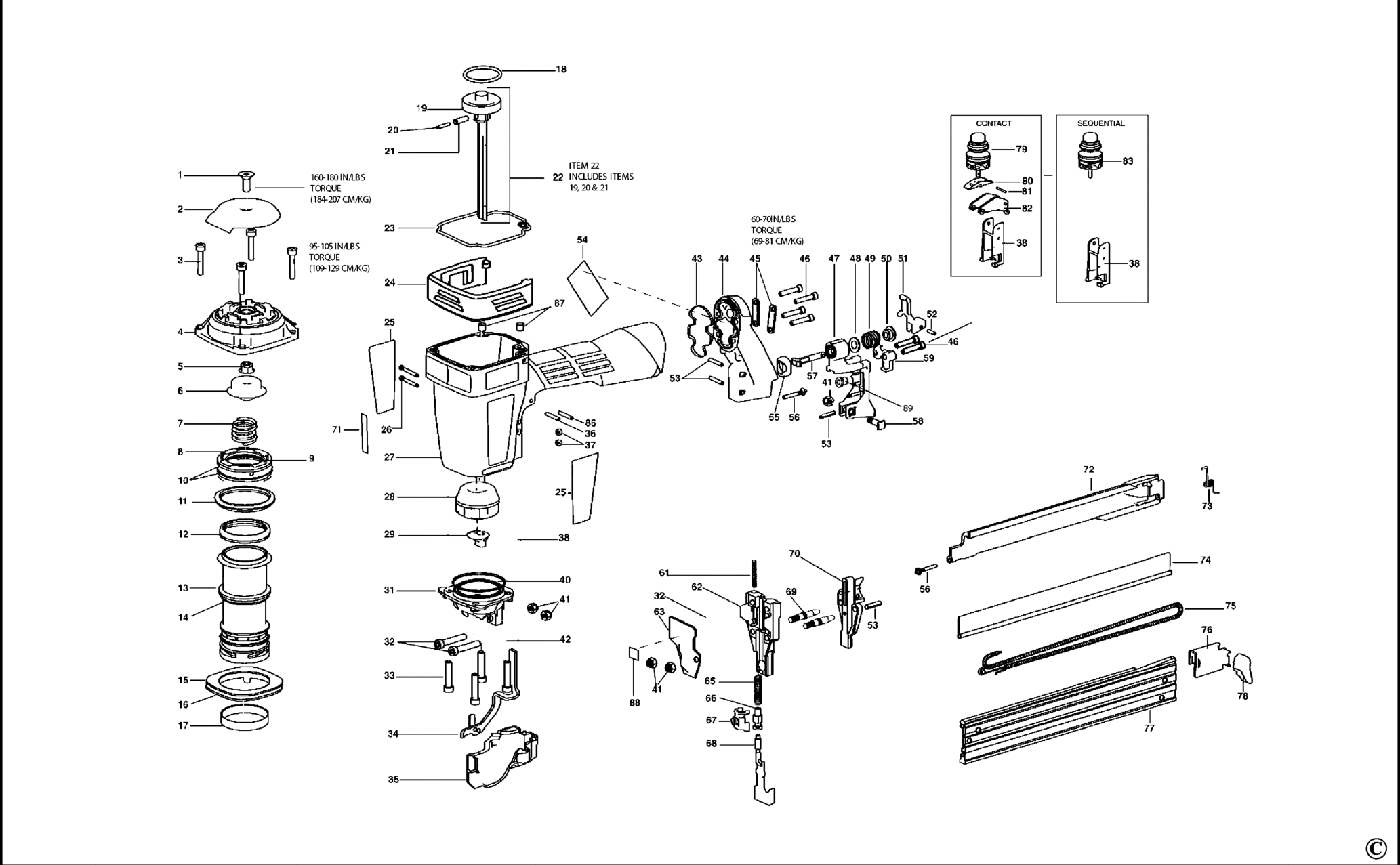 765Q-1E-XJ TYPE Rev 1 DRUCKLUFTKLAMMER AGRAFEUSE