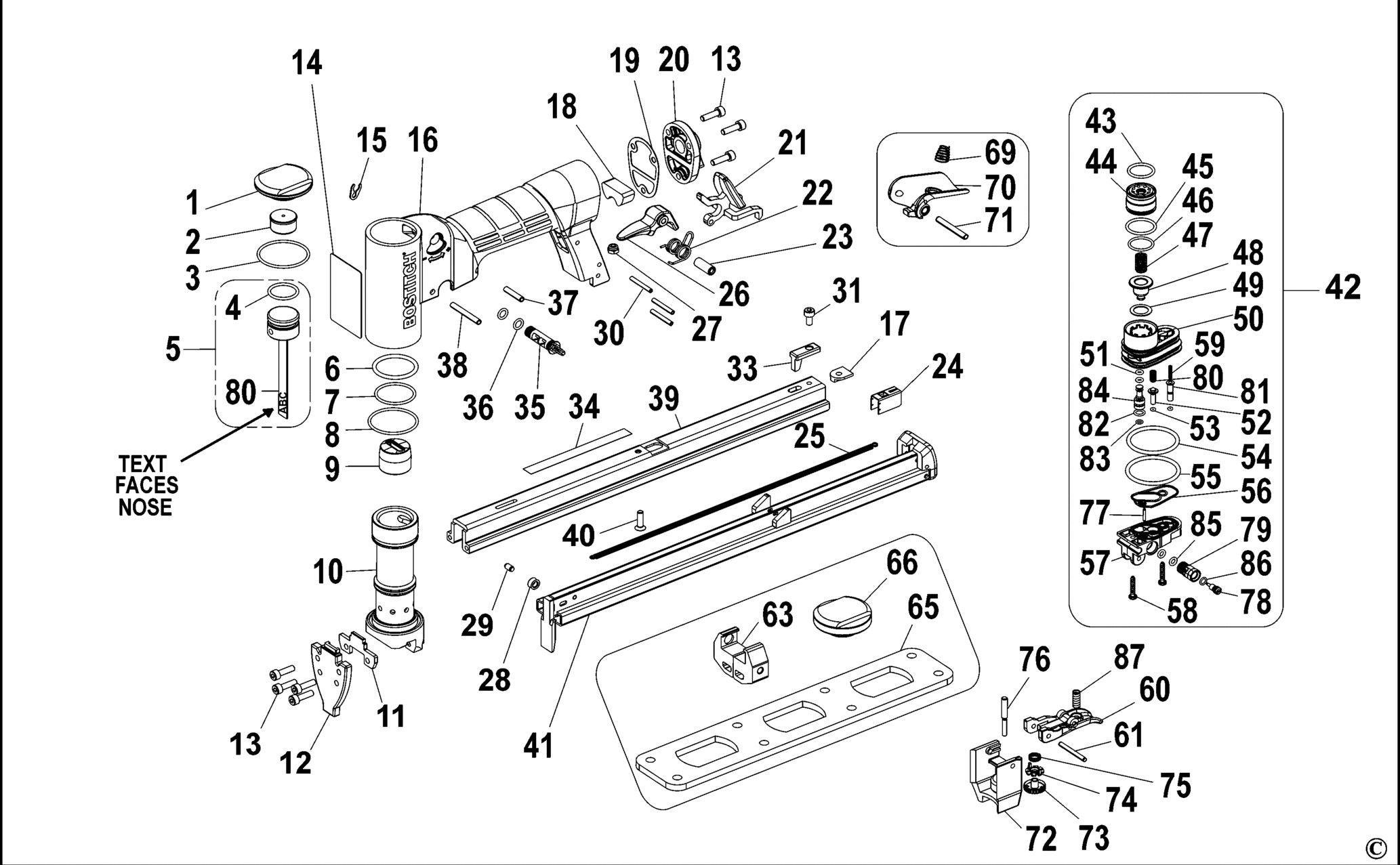 21680B-ALM-E-XJ TYPE REV A DRUCKLUFTKLAMMER AGRAF