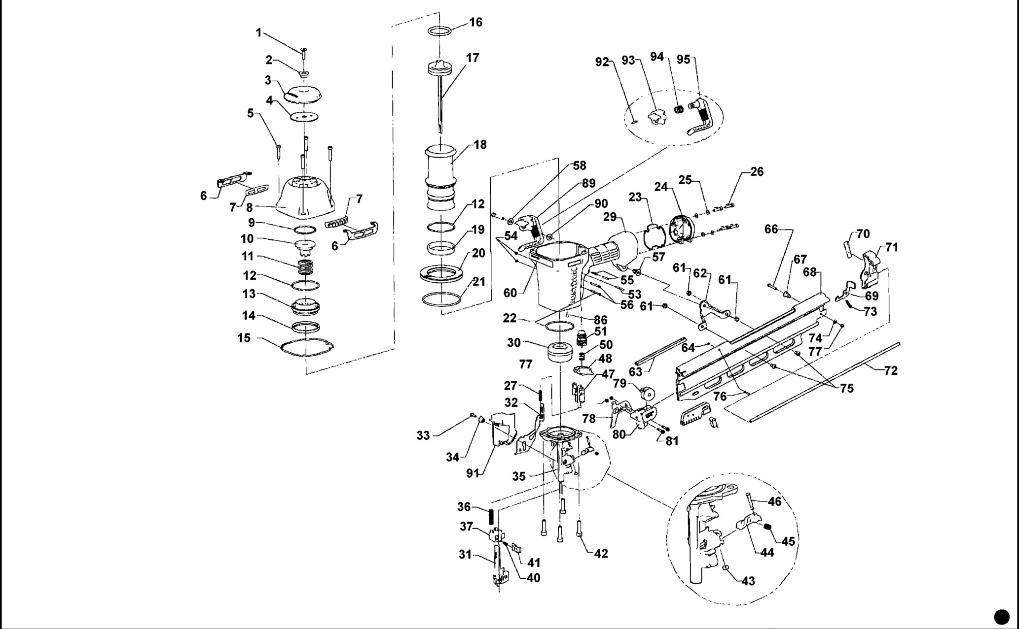 Bostitch N89RH17-2MCN-XJ TYPE REV E NAILER