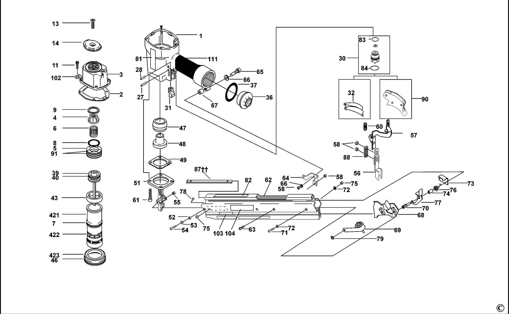 N95RHN-XJ TYPE REV 0 NAILER