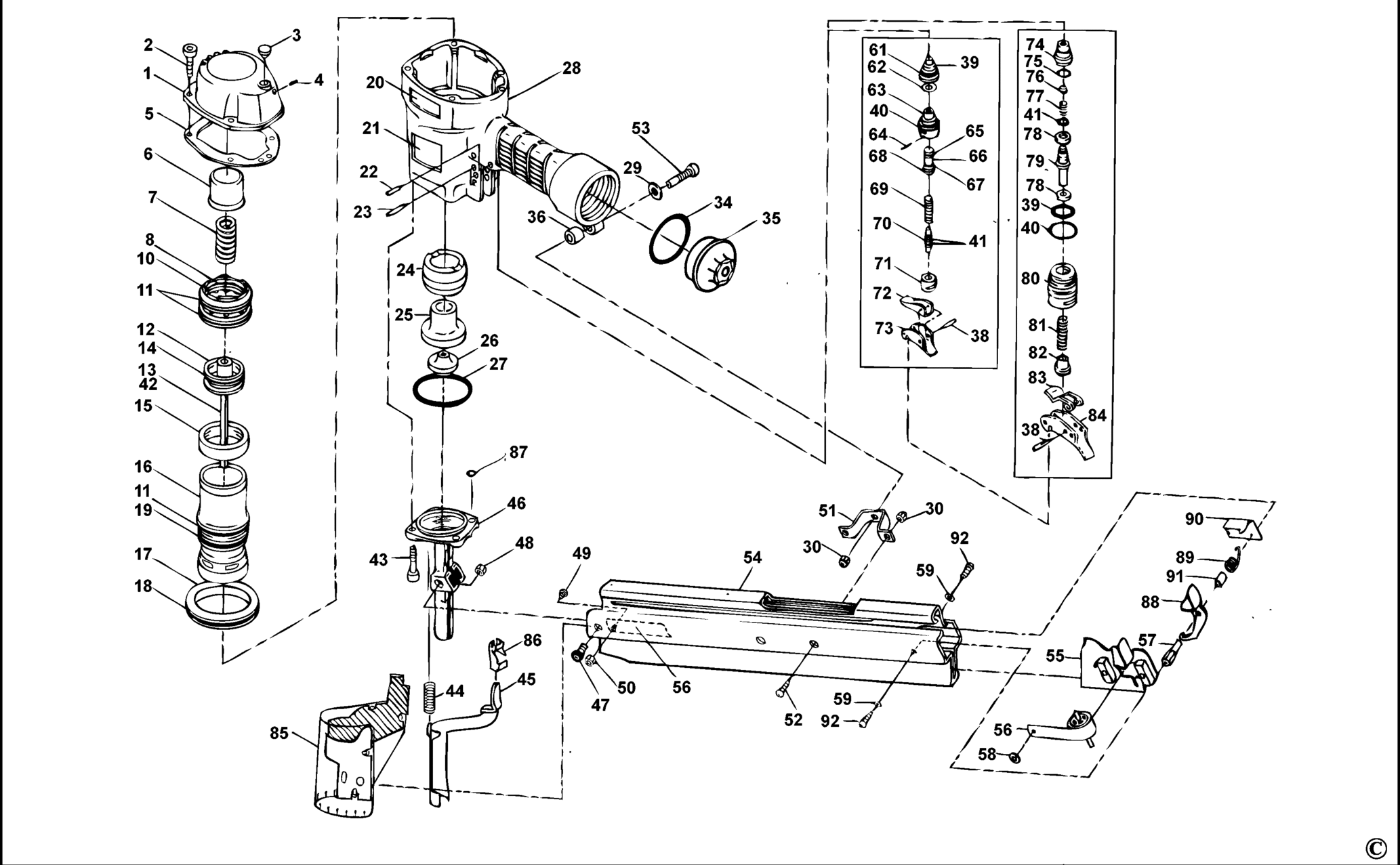 N70SB-XJ TYPE REV 0 NAILER