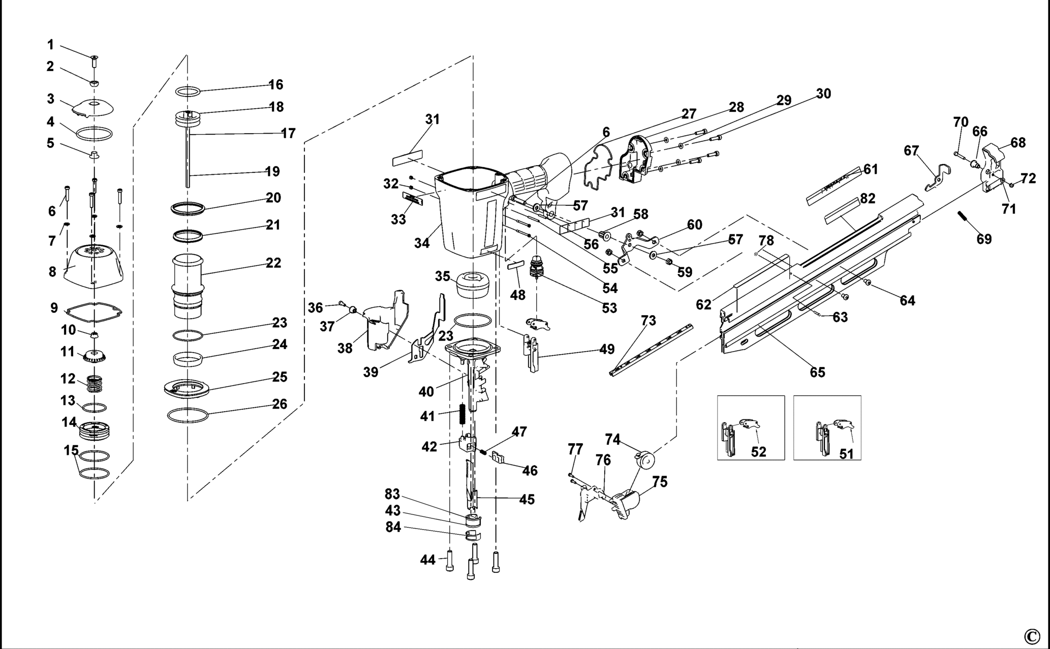 N88RH-XJ TYPE REV 0 NAILER