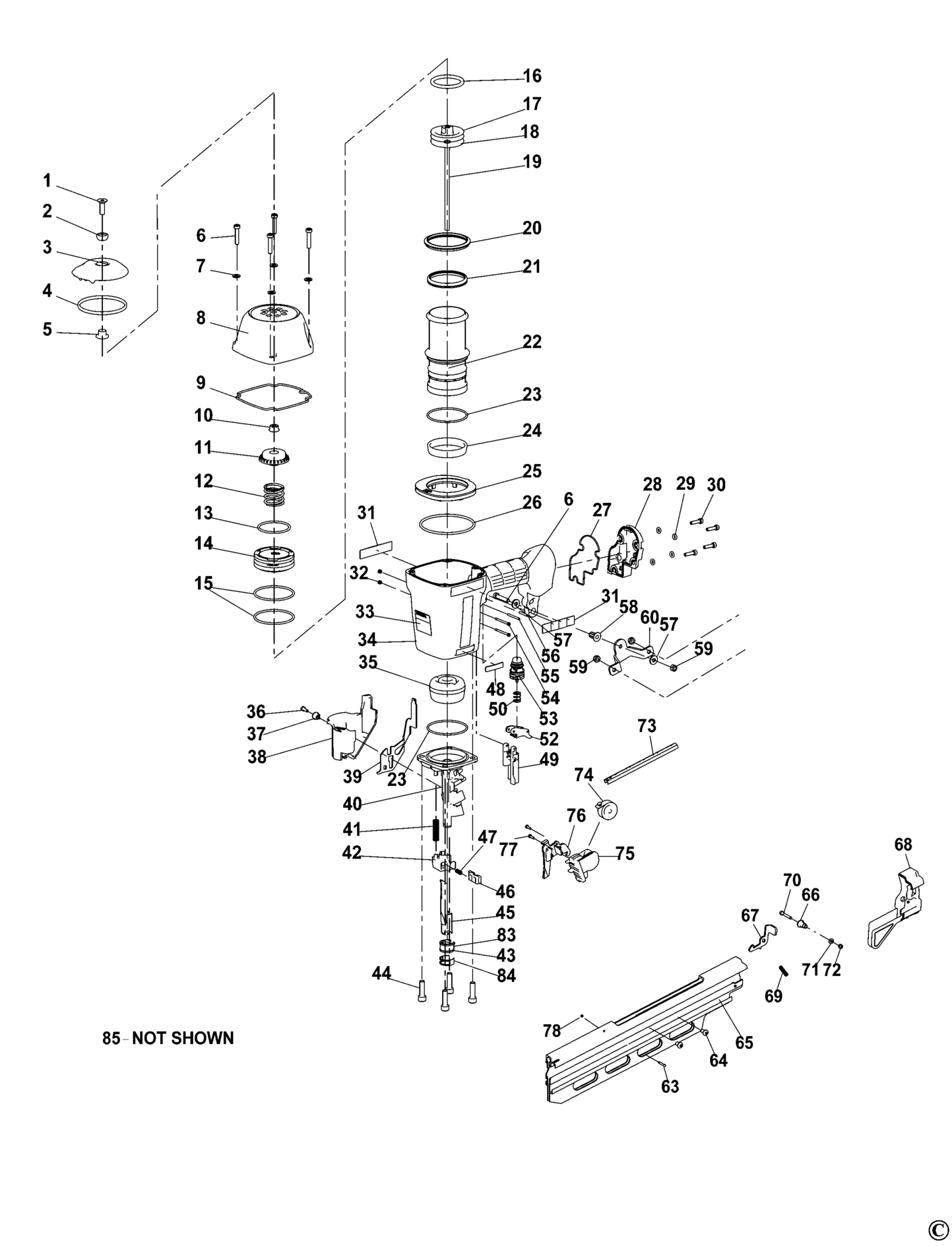 N88RH17-2-XJ TYPE REV 0 NAILER