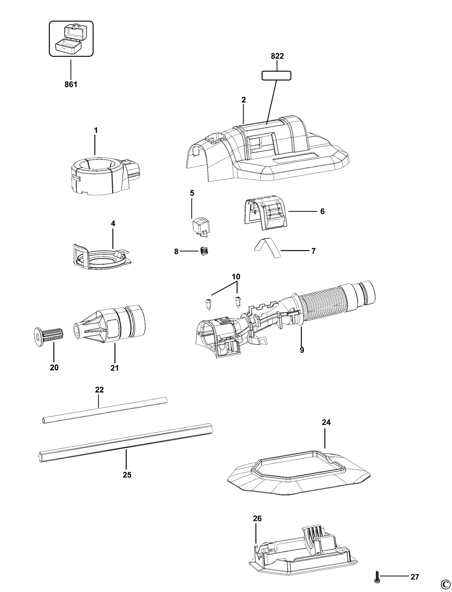 Berner, BTI 9090579-XJ TYPE 1 STAUBABSAUGERSATZ