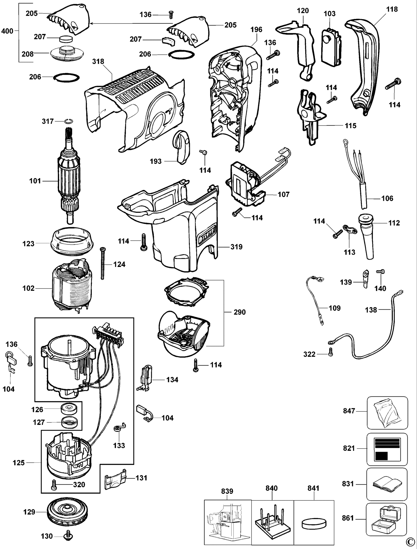 DeWalt D25551K-XJ TYPE 1 DREHHAMMER