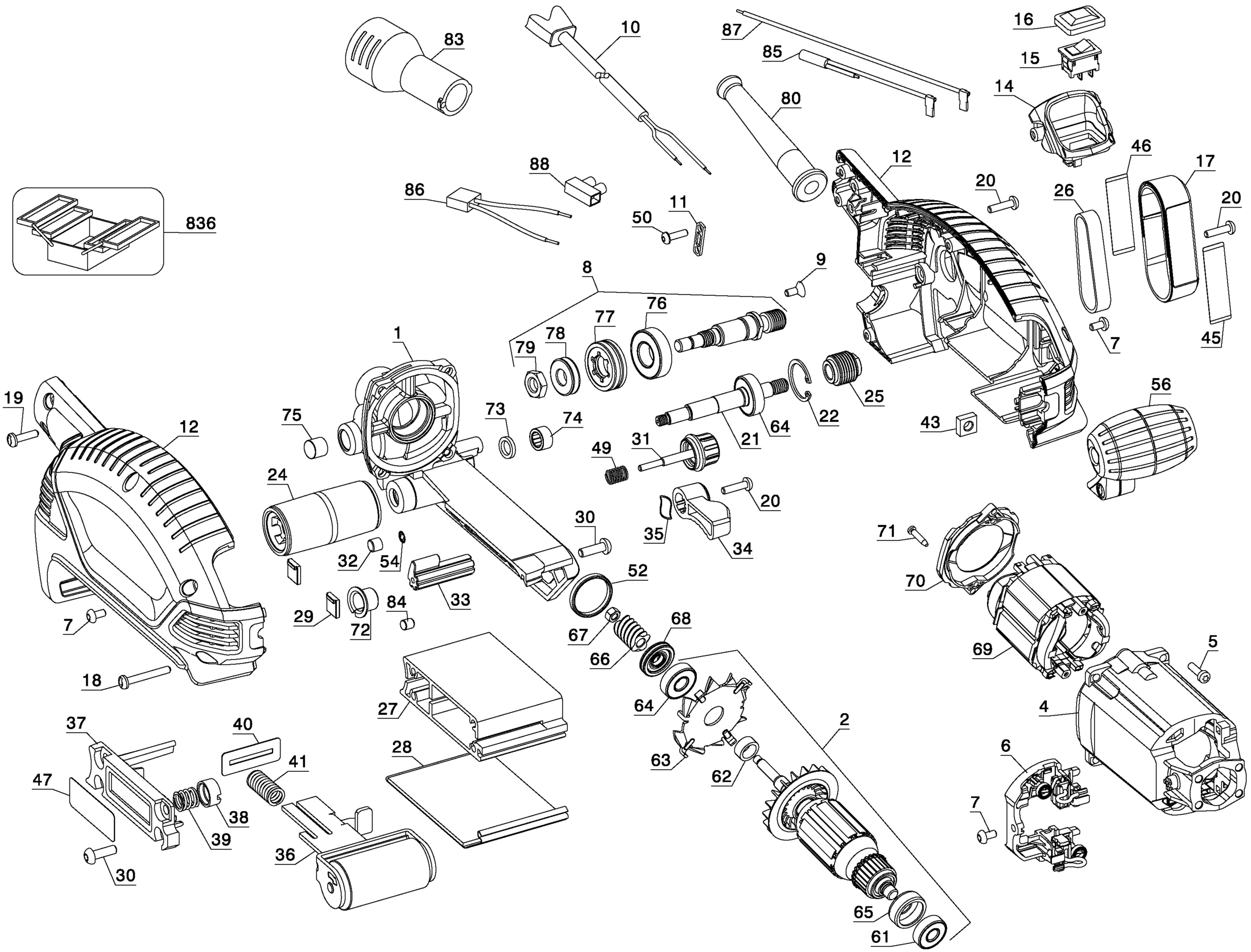 D26480-LX TYPE 1 BANDSCHLEIFER