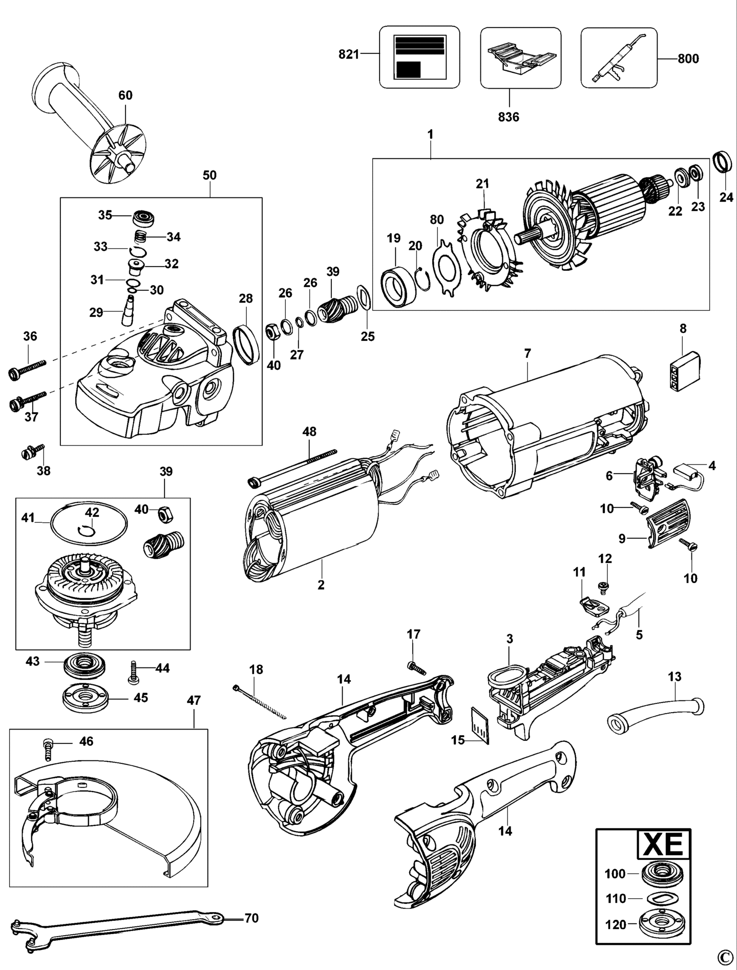 DeWalt D28411-LX TYPE 1 WINKELSCHLEIFER