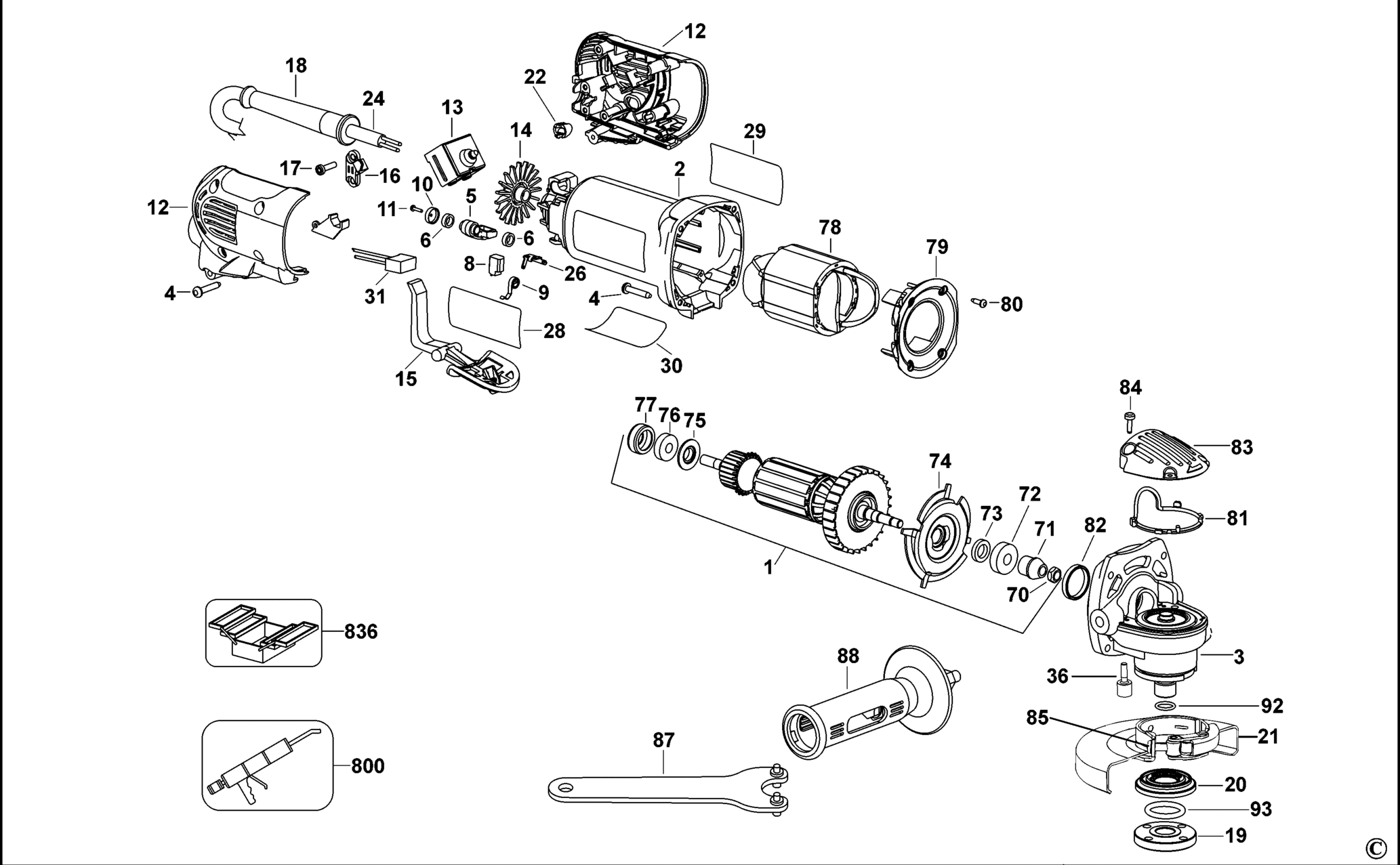 DeWalt D28142-LX TYPE 3 SMALL ANGLE GRINDER