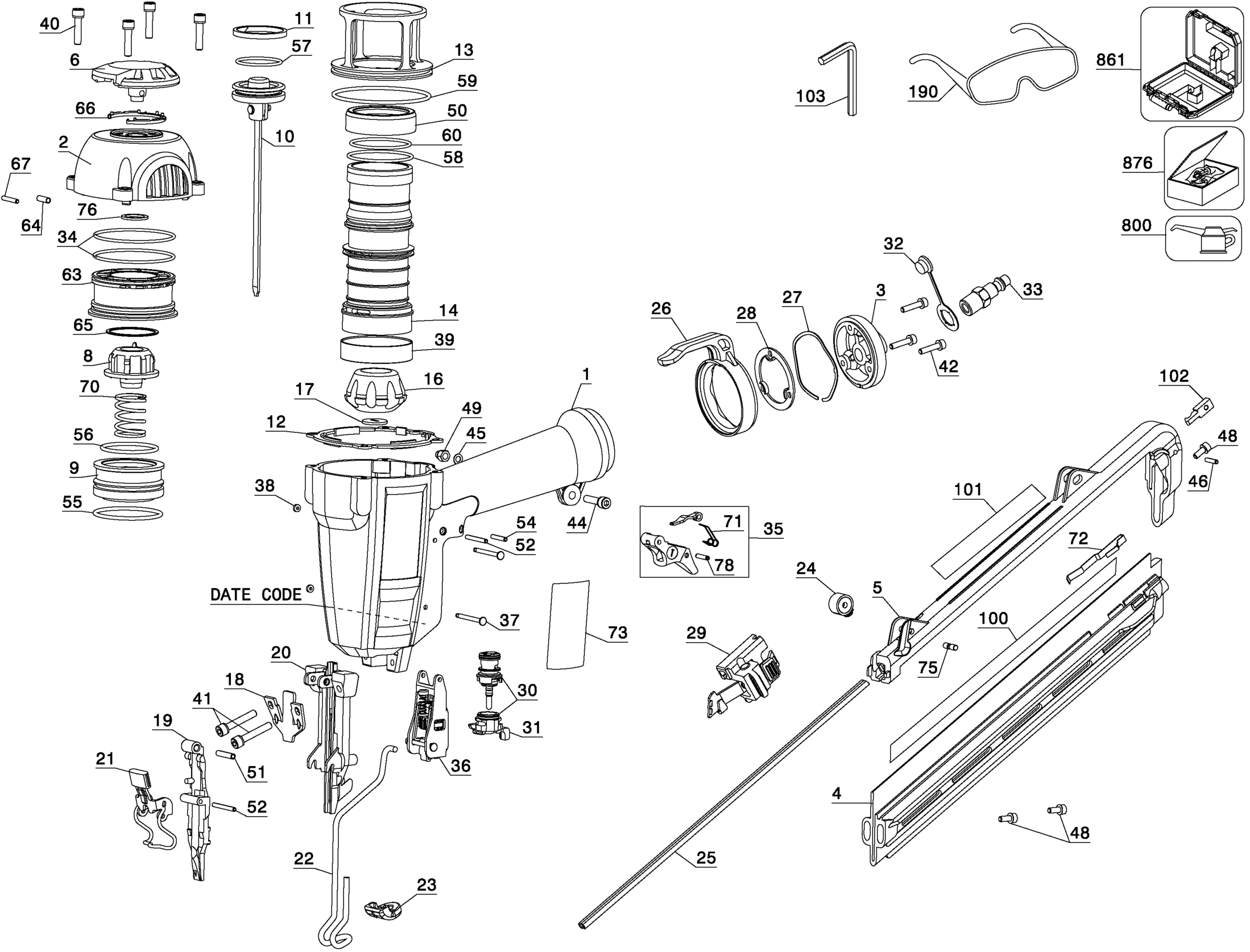 DeWalt D51276K-XJ TYPE 1 53441