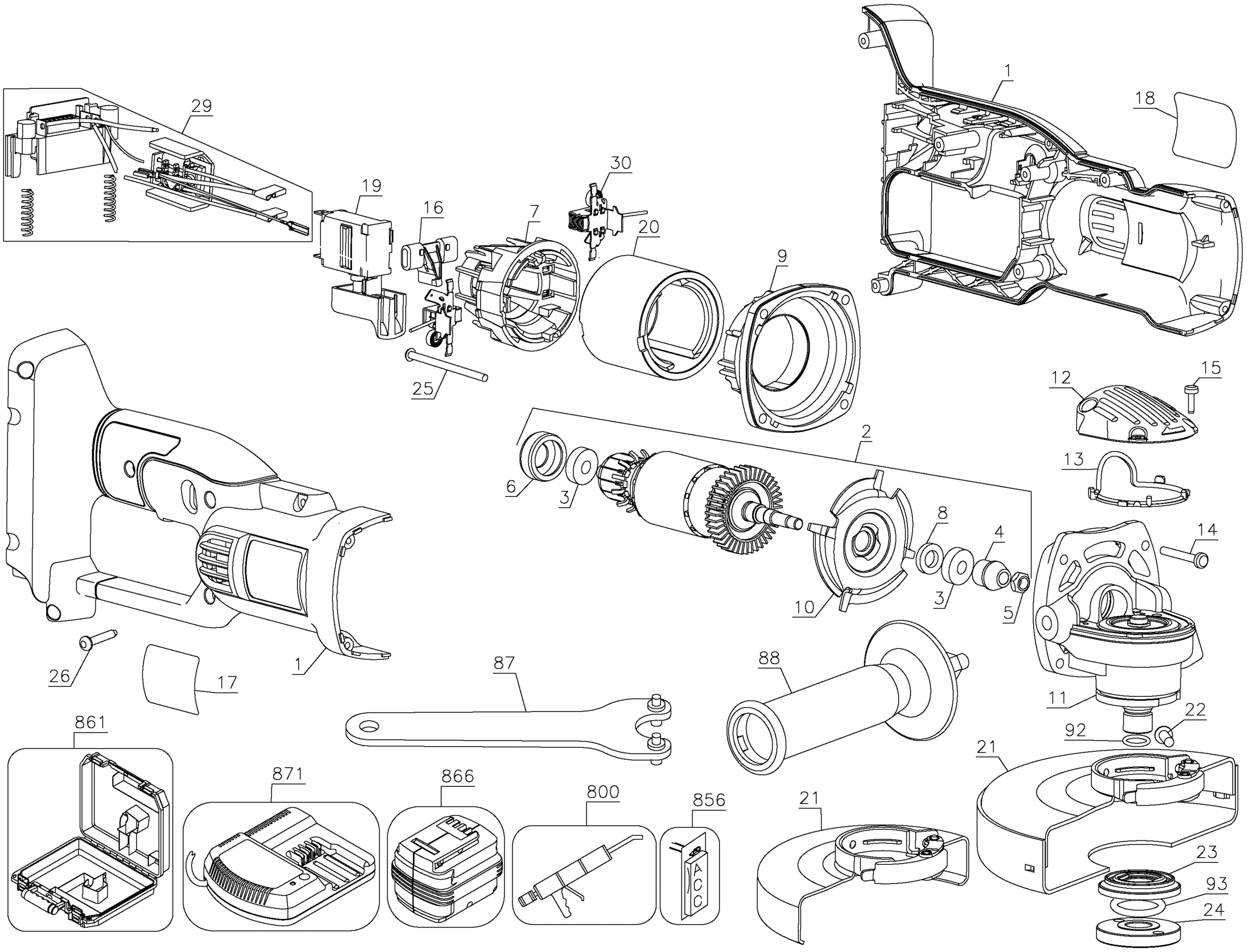 DC413K-XJ TYPE 1 28V BARE NANO SAG IN KIT