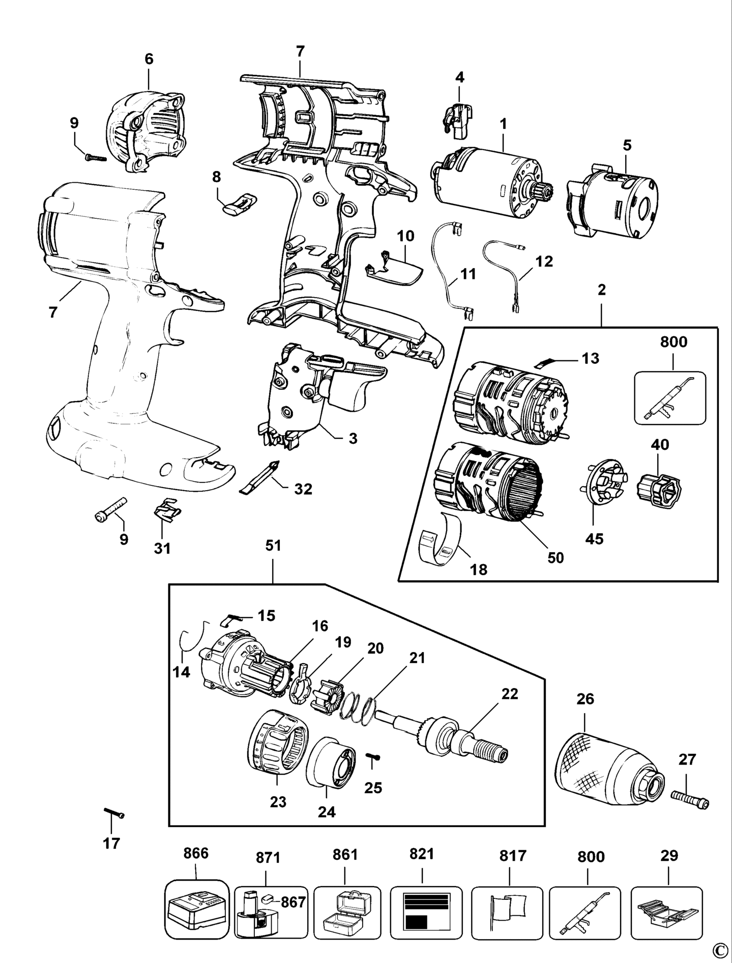 DeWalt DC984KN-XJ TYPE 1 KOMBINATIONSEINHEIT