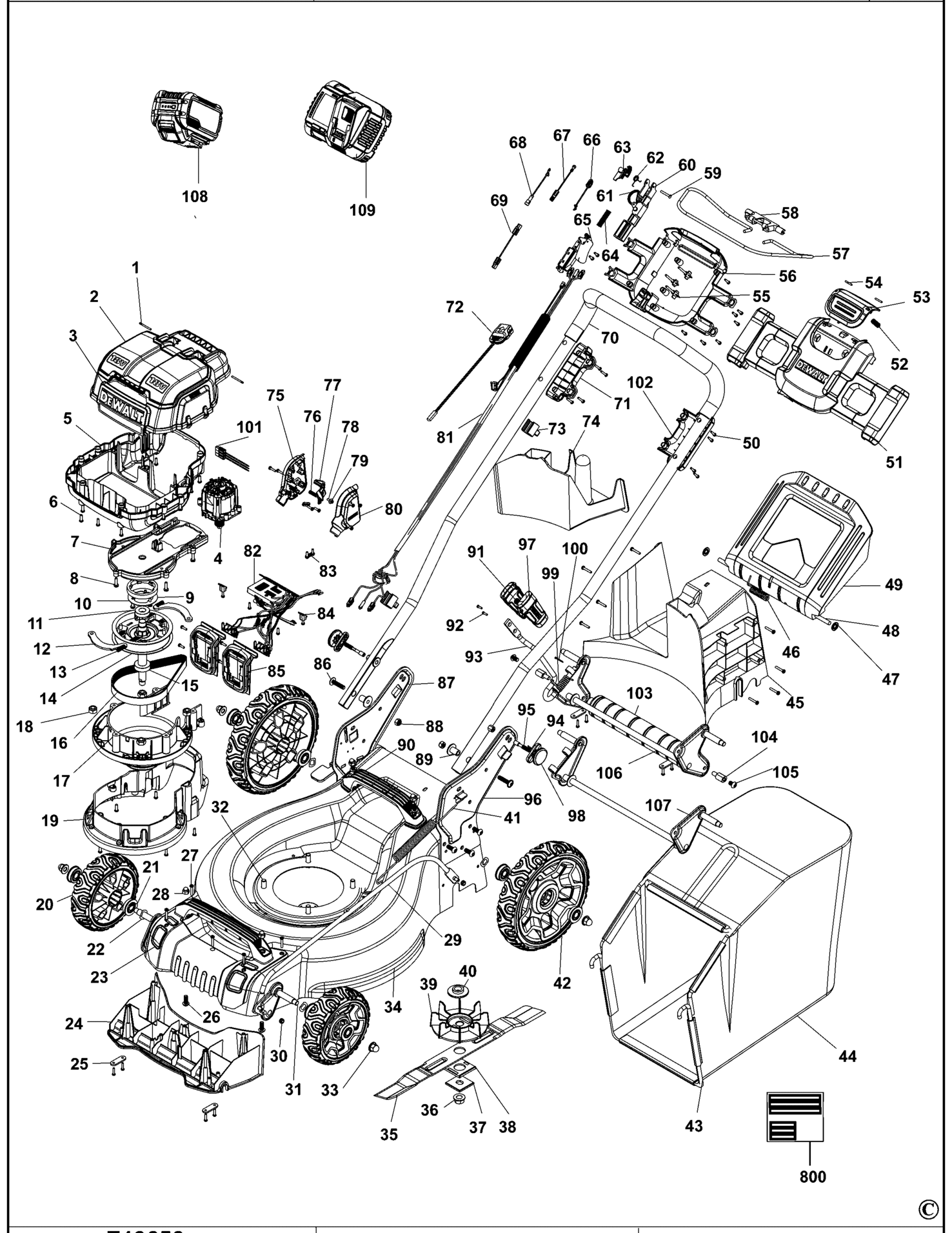 DeWalt DCMW564-XJ TYPE 1 RASENMAHER