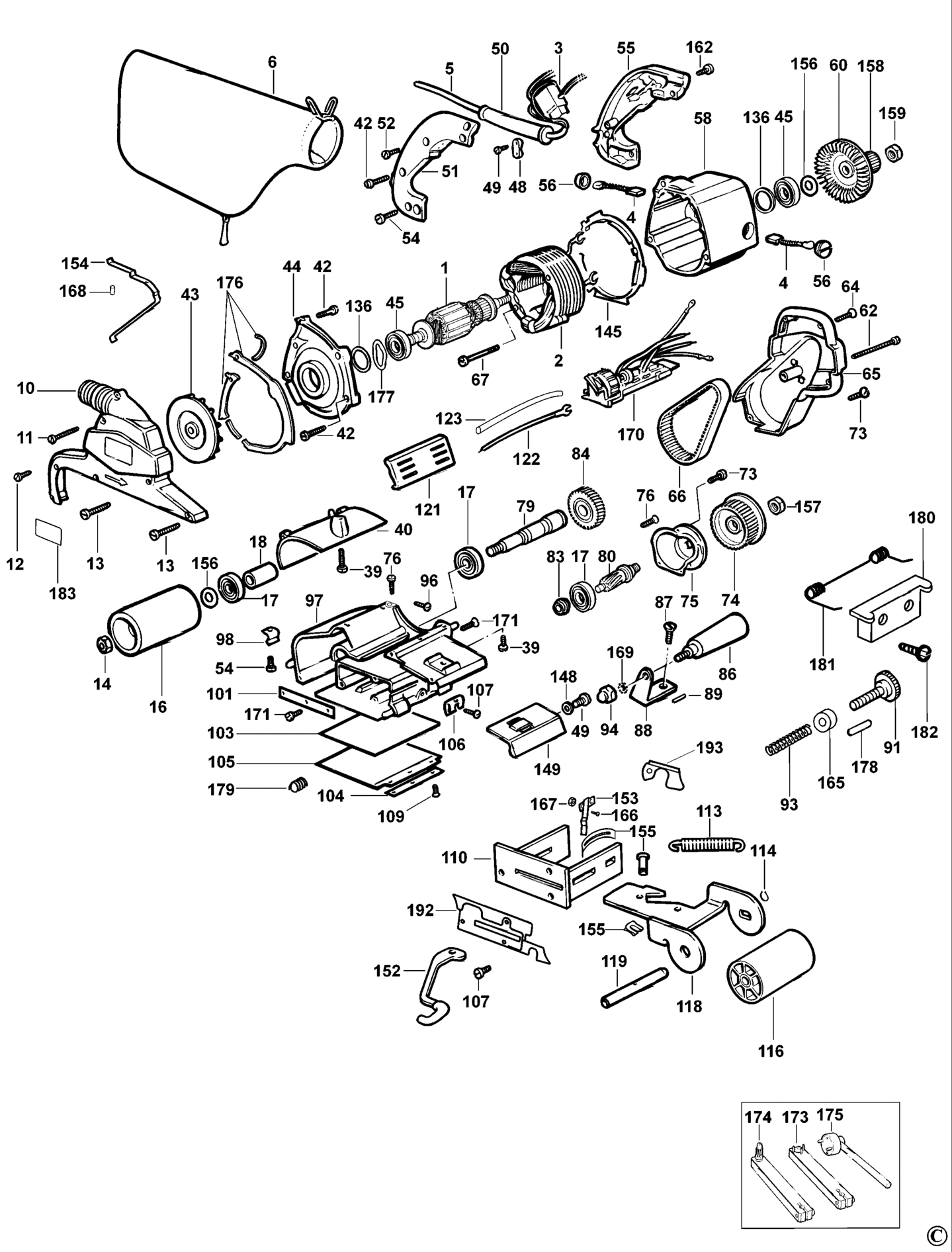 DeWalt DW650E-XC TYPE 6 BANDSCHLEIFER