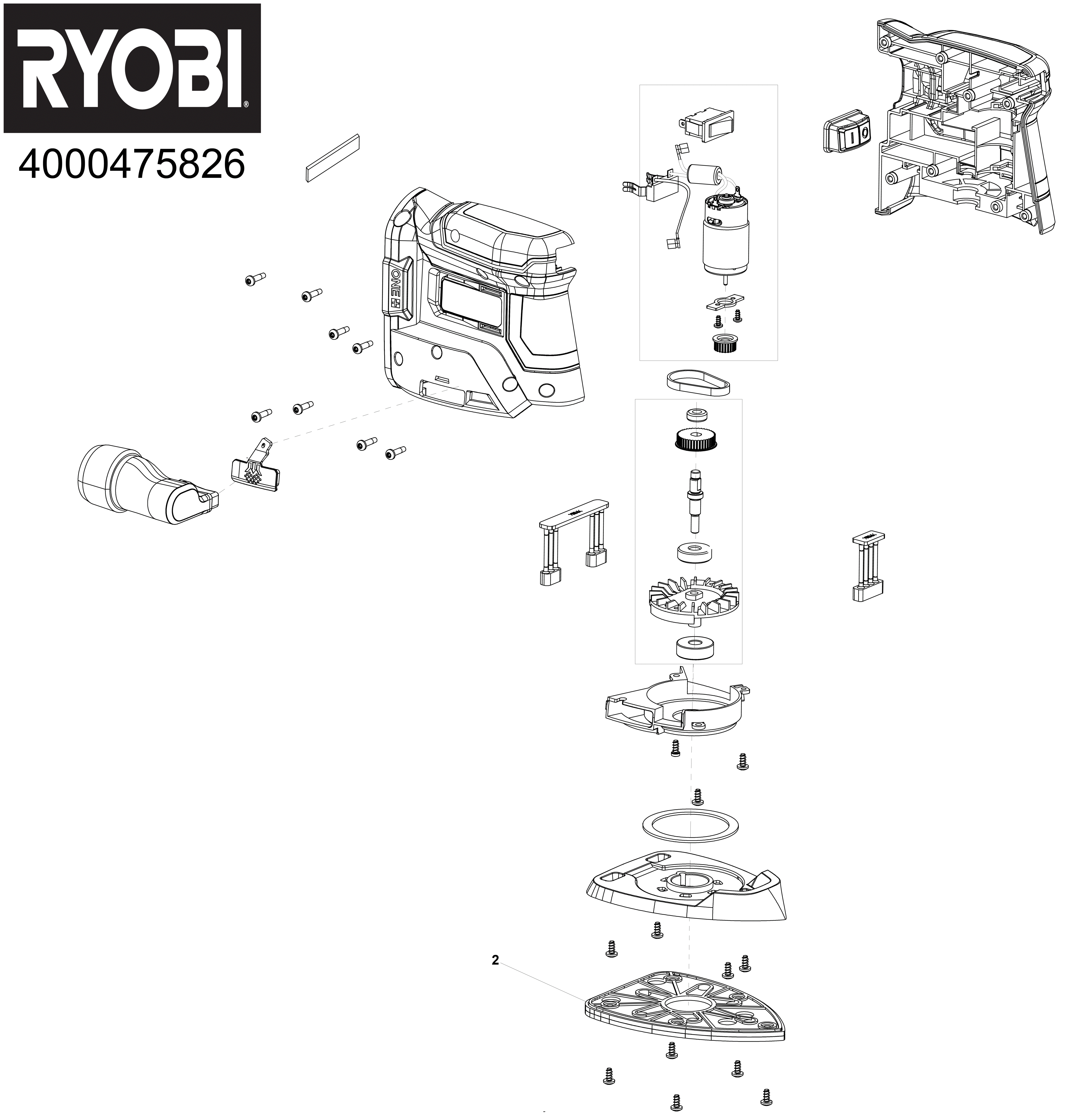 Ryobi RPS18-0 - Schleifer XX96