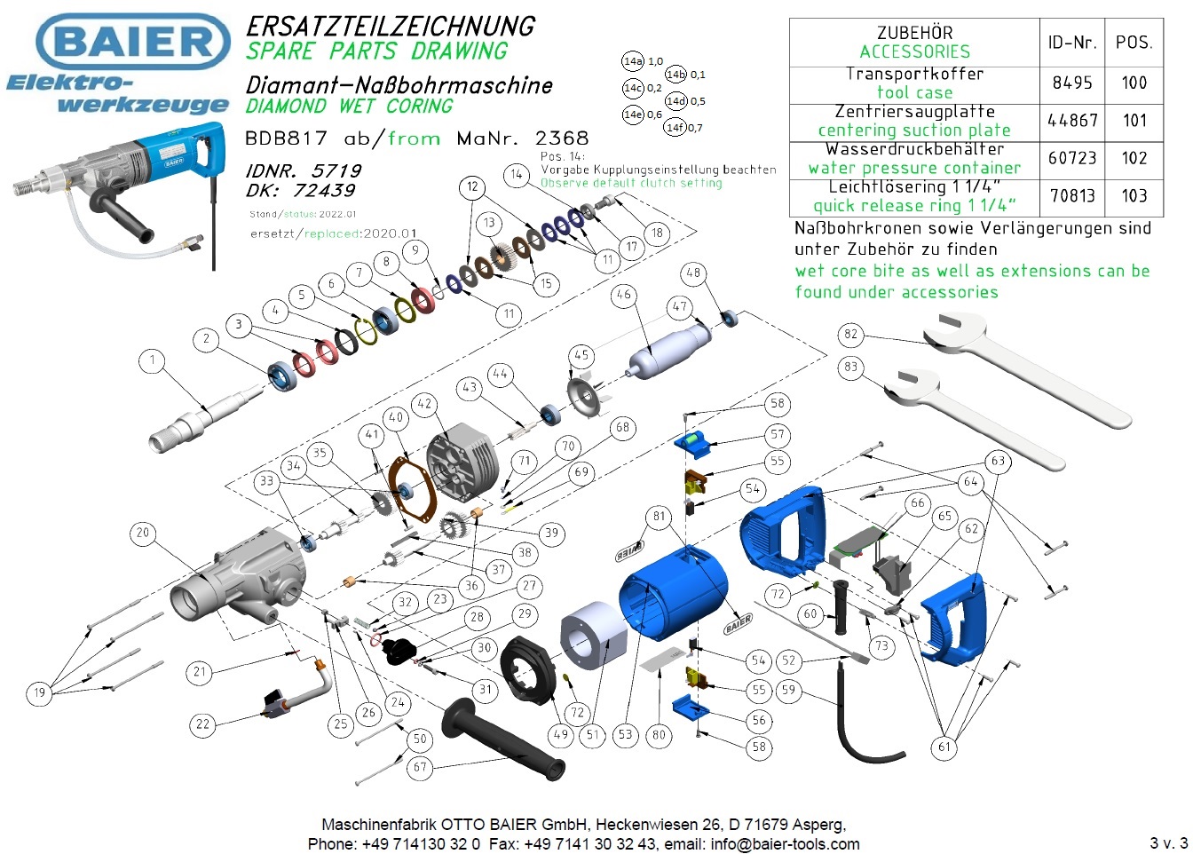 BDB817 ab MNr. 2368 - Diamant-Nassb. ID57190