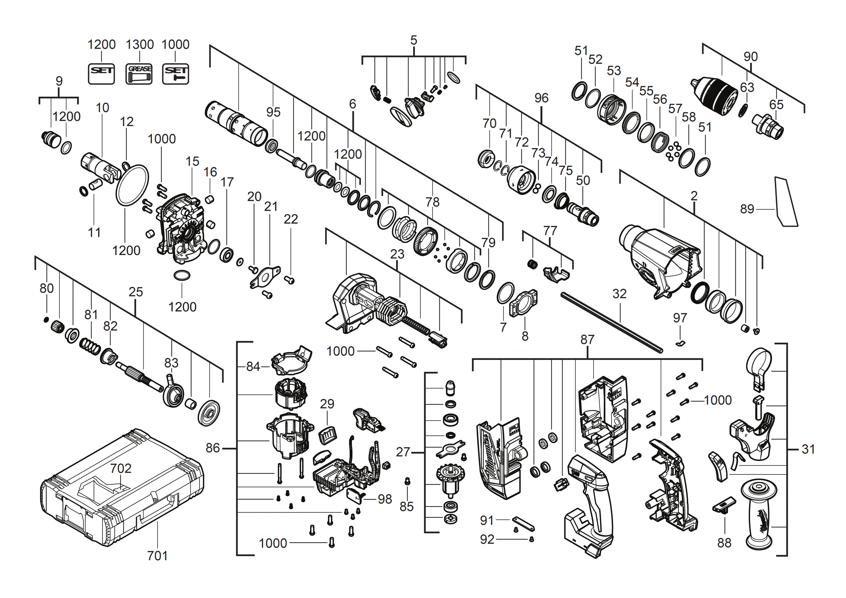 Milwaukee M18ONEFHX-0C - PneumaticHammers