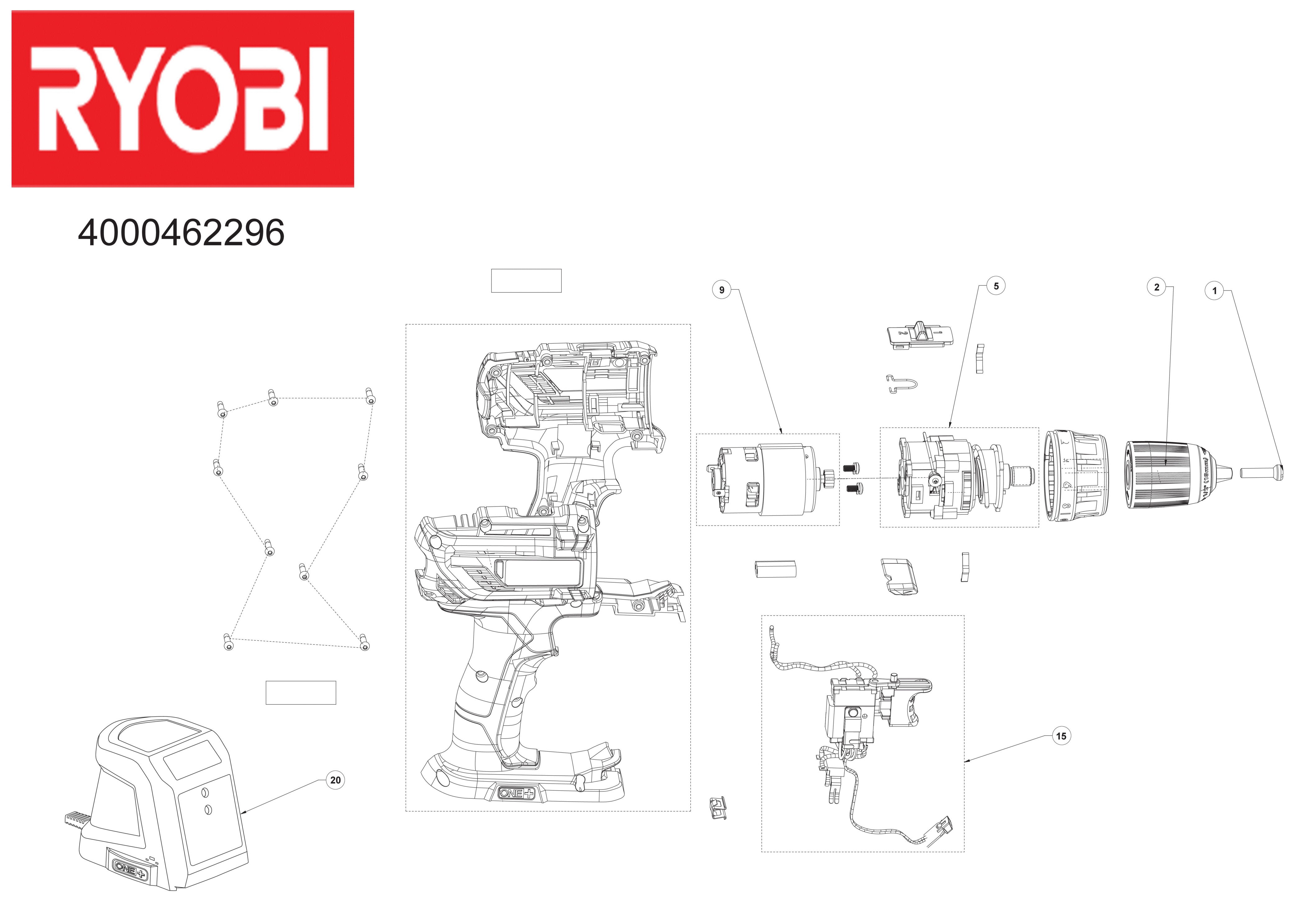 Ryobi R18DD3-220TAH - Rotary Drills  Drivers XX96